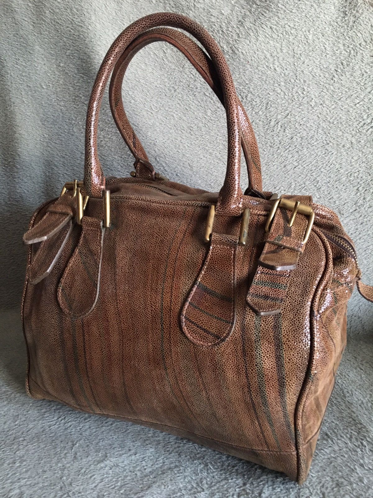 Paul Smith Paul Smith Swirl Design Leather Shoulder Tote Bag Size ONE SIZE - 2 Thumbnail