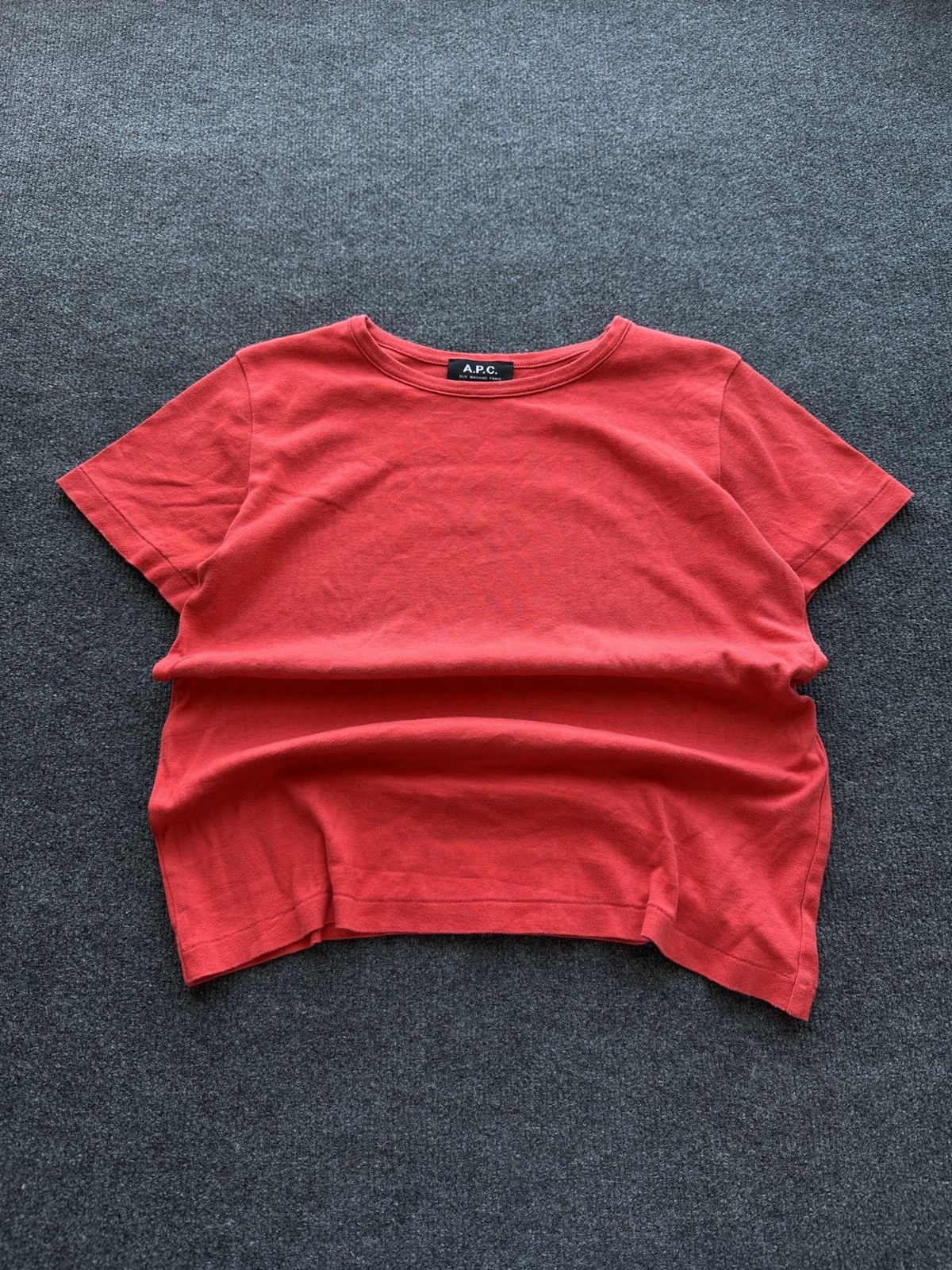 A.P.C. RARE MADE IN JAPAN 🚨 APC WOMEN RED SOFT TEE Size S / US 4 / IT 40 - 1 Thumbnail