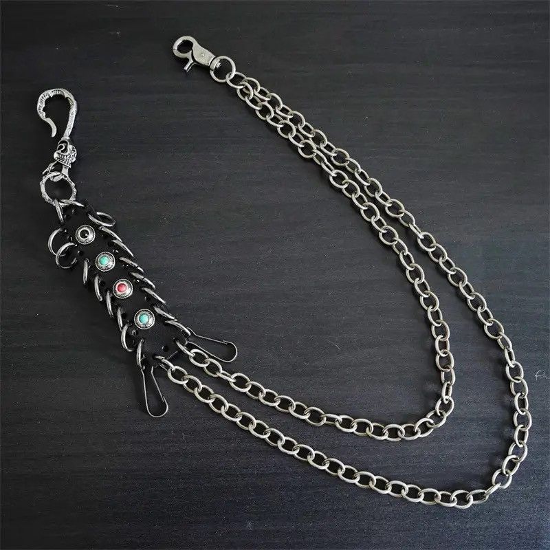 Jewelry Hip Hop Retro Chain Keychains Pants Chain Waist Chain Size ONE SIZE - 1 Thumbnail