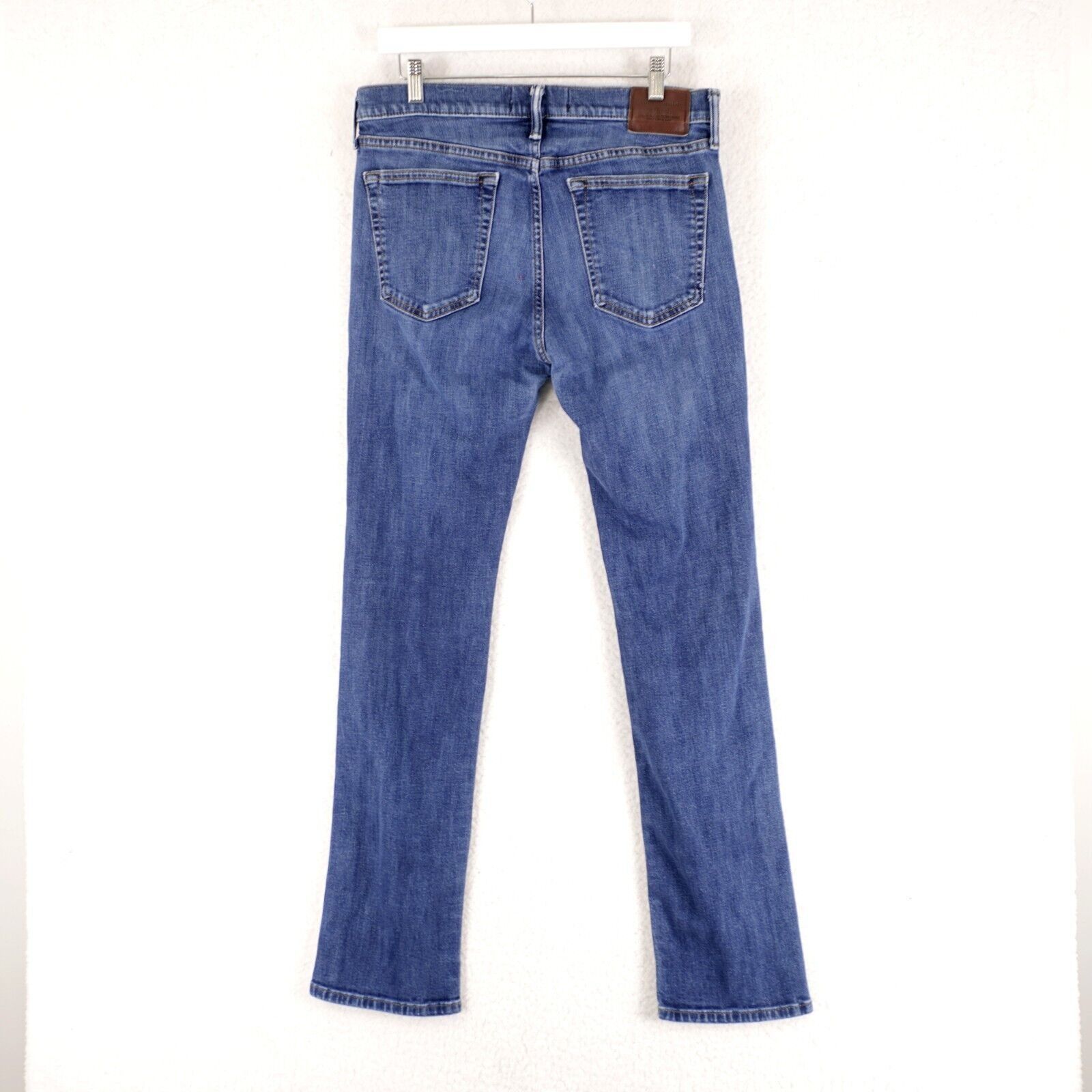 Abercrombie & Fitch Abercrombie & Fitch Straight Stretch Blue Wiskering Denim Je Size US 32 / EU 48 - 4 Thumbnail