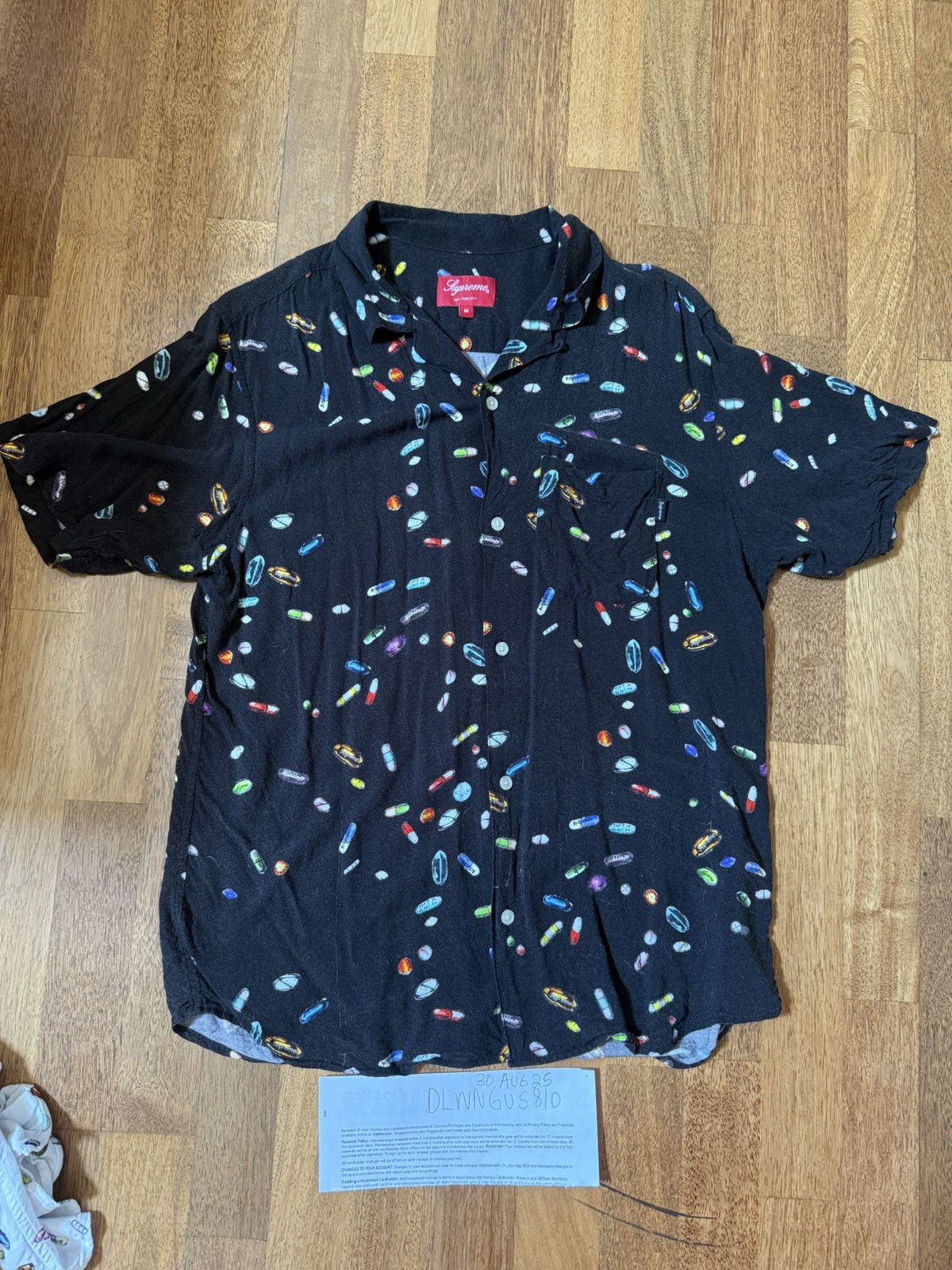 Supreme Supreme 2017 Pills Rayon Button Up Shirt Size US M / EU 48-50 / 2 - 4 Thumbnail