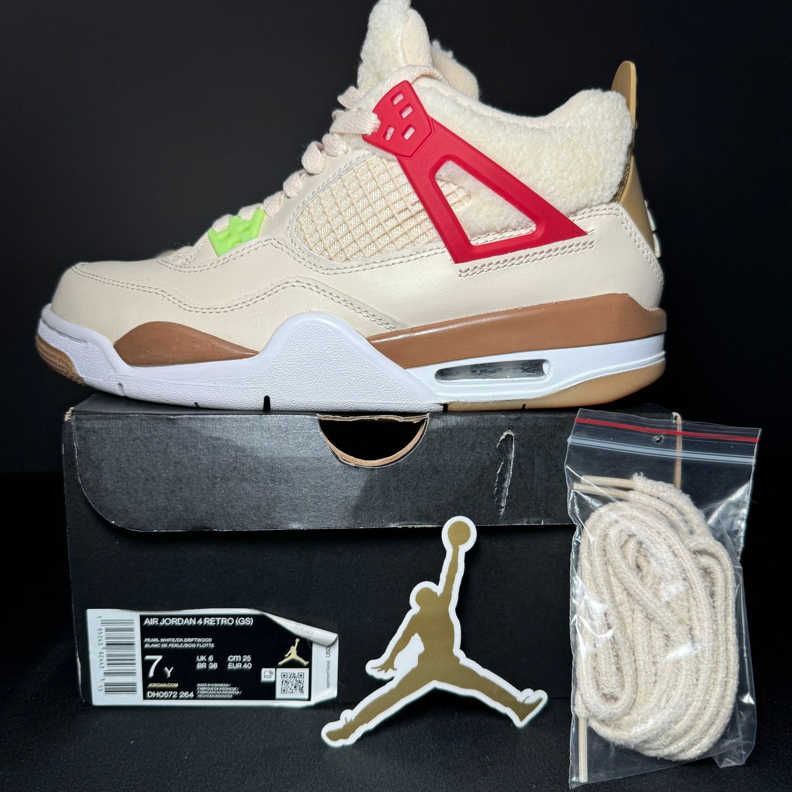 Jordan Brand × Nike Size 7 - Nike Air Jordan 4 Retro GS Wild Things Men's Shoes Size US 7 / EU 40 - 9 Thumbnail