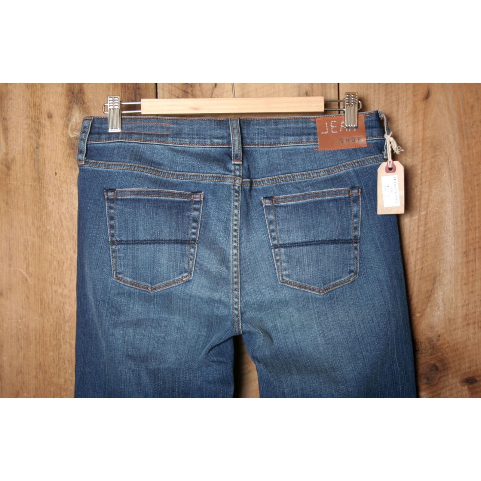 Jean Shop Jean Shop Cindy Twillight Wash Straight Jeans Sz. 29 Inseam 32" Blue Denim Women Size 29" - 4 Thumbnail