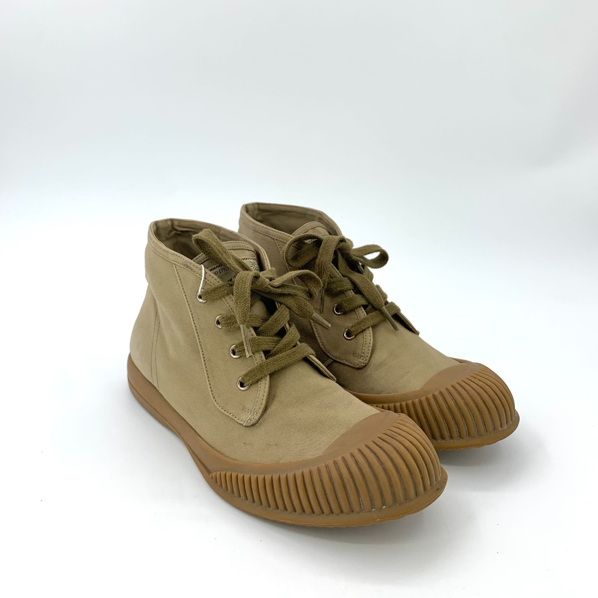 Prada Prada Brown High-Top Canvas Sneakers (Size 40) Size US 7 / EU 40 - 10 Thumbnail