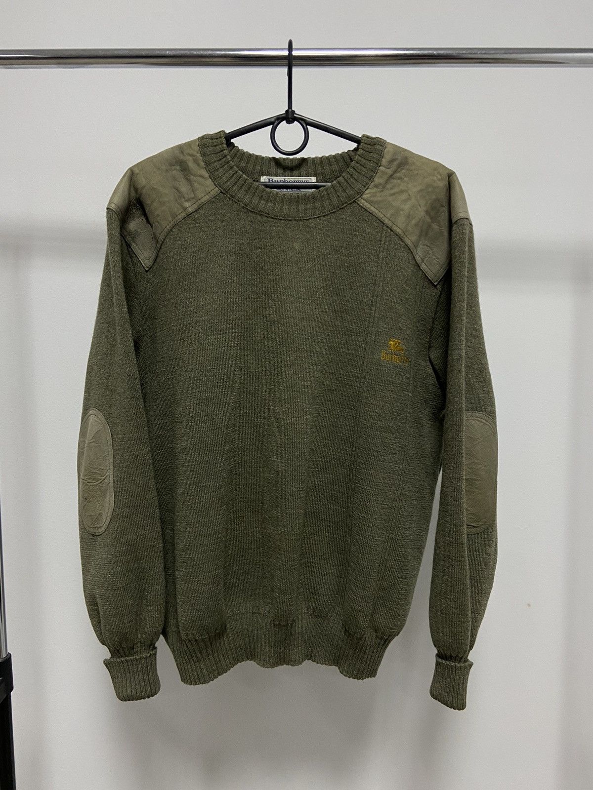 Burberry 90S Logo Wool cheapest Sweater Vintage