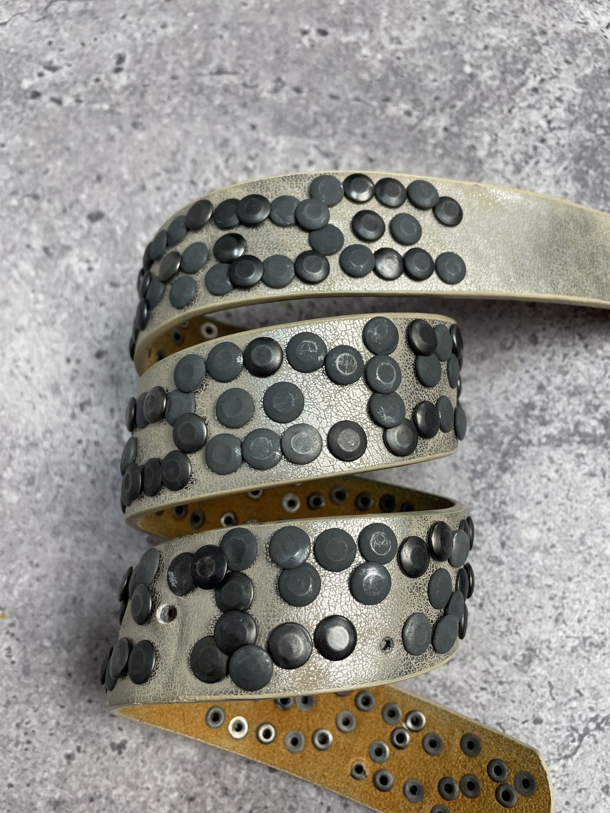 Hysteric Glamour Vintage Belt Y2K Rhinestones Punk Leather Belts size 32/34 Size 32 - 4 Thumbnail
