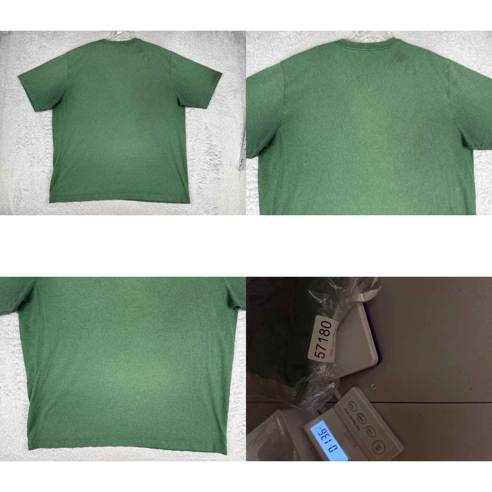 Carhartt Carhartt Mens 2XL Green Crew Neck Short Sleeve Pocket T-Shirt Workwear Tagless Logo - 2XL Size US XXL / EU 58 / 5 - 9 Thumbnail