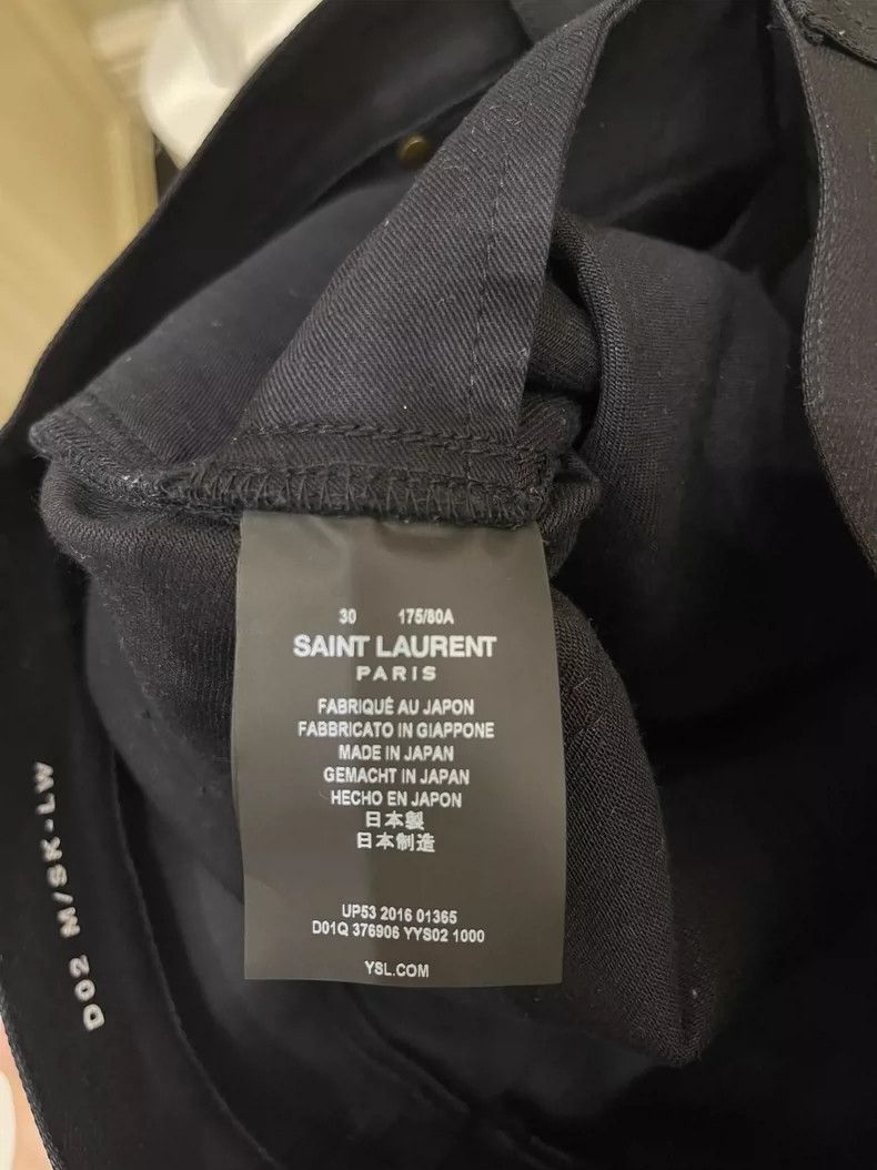 Saint Laurent Paris Saint laurent paris 2016 FW Basic Black jeans 2506-Nextarro Size US 30 / EU 46 - 6 Thumbnail