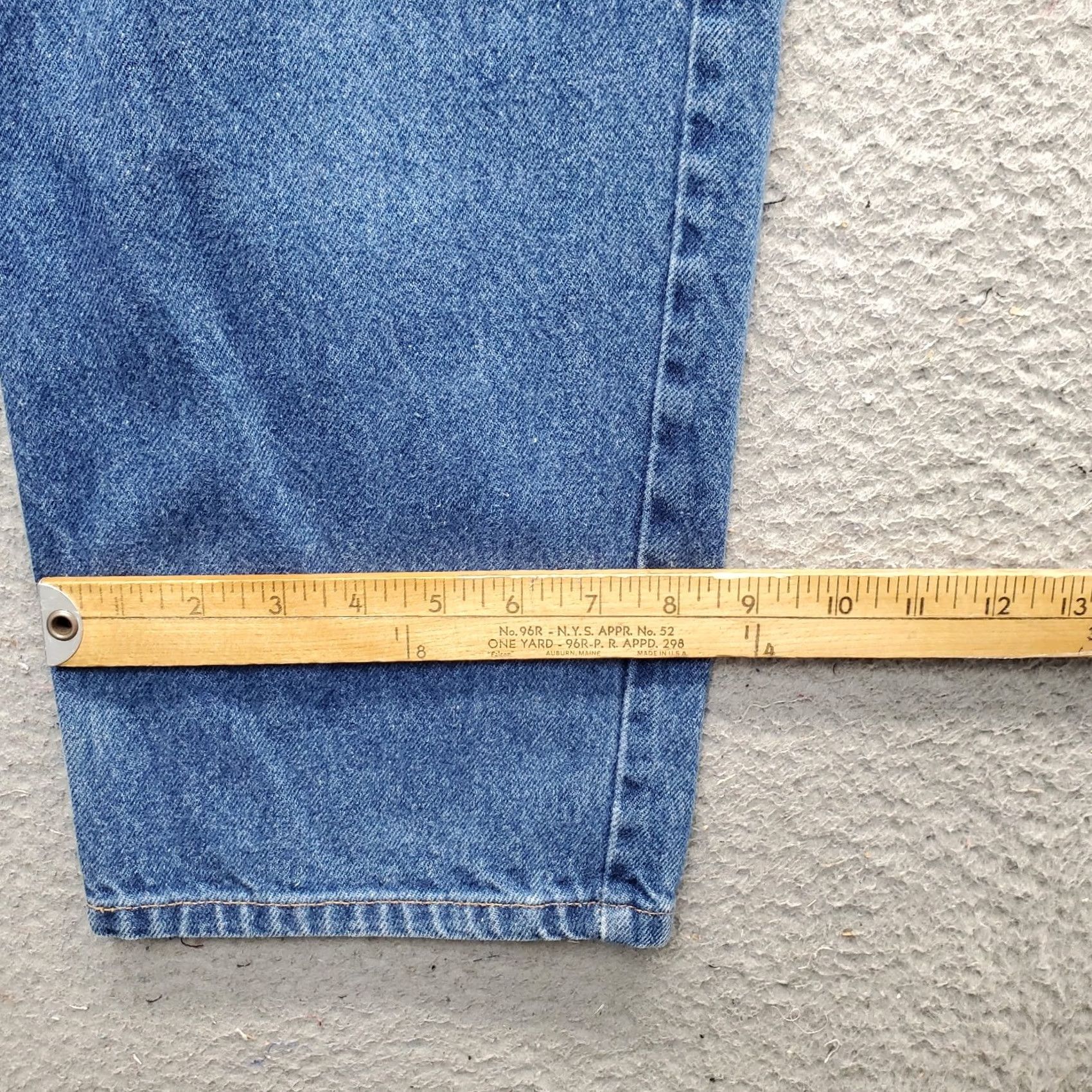 Vintage L.L. Bean Jeans Mens 38 Blue Straight 38x29 Denim Classic Fit Stonewash Pocket Size US 38 / EU 54 - 5 Thumbnail
