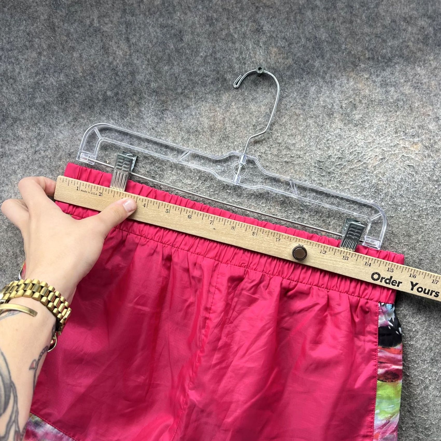 Juicy Couture Juicy Couture Shorts Womens Large Pink Floral 3 In Running Lightweight Elastic Waist Athletic Size 36" / US 14 / IT 50 - 5 Thumbnail