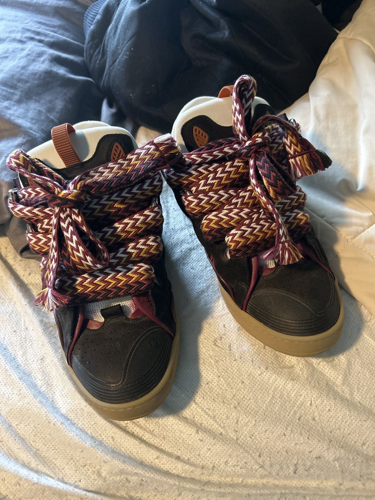 Lanvin Lanvin skate sneakers black/maroon Size US 11 / EU 44 - 1 Thumbnail