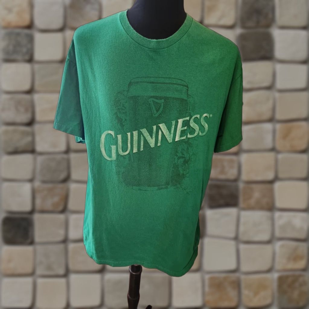 Vintage Guinness T Shirt Men's XL Short Sleeve Green Crew Neck 100% Cotton Logo Vintage: No, Regular Fit, Solid, Be er Retro, Classic Size US XL / EU 56 / 4 - 1 Thumbnail