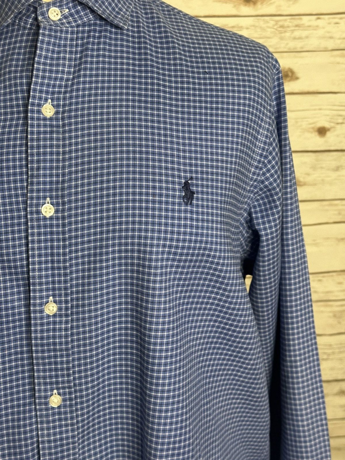 Polo Ralph Lauren Polo Ralph Lauren cotton blue/navy/white button-up shirt Size US XL / EU 56 / 4 - 3 Thumbnail