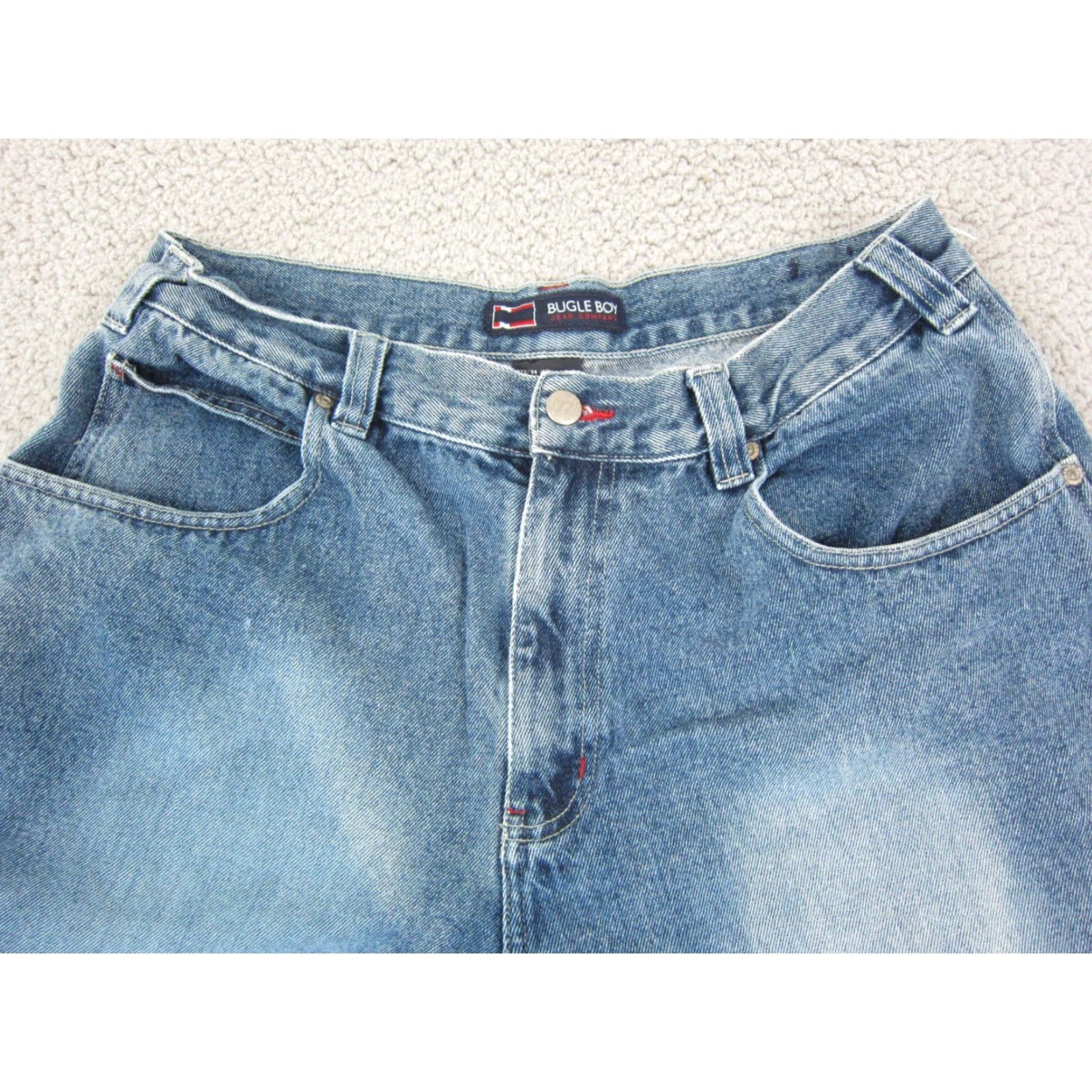 Bugle Boy VINTAGE Bugle Boy Jeans Mens 36x30 Blue Carpenter Baggy Workwear 90s Jeans Straight Mens Size US 36 / EU 52 - 5 Thumbnail