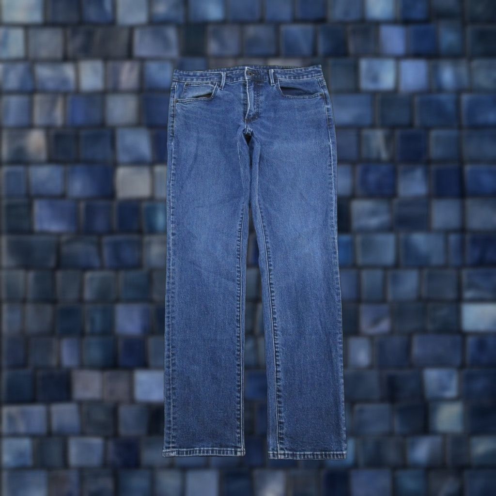 Bonobos Bonobos Jeans Mens Straight Leg Mid Rise 33x32 Blue Denim Medium Wash Adjustable? No Size US 33 - 1 Thumbnail