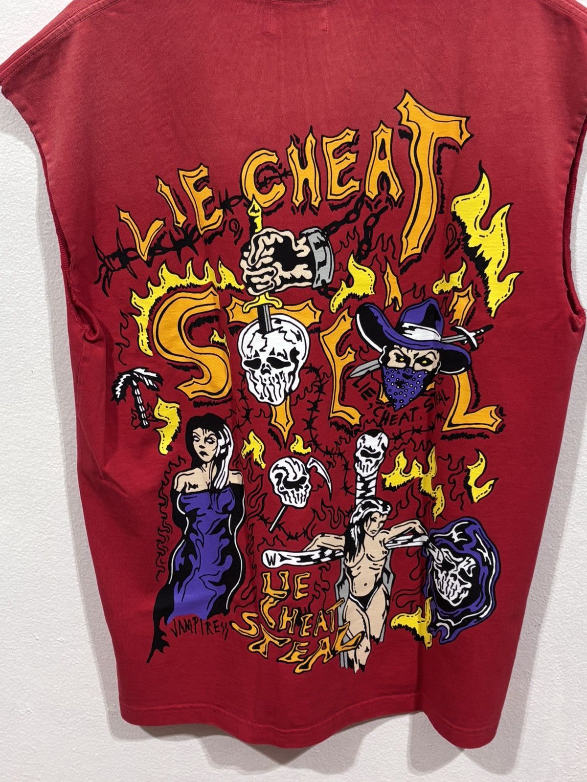 Warren Lotas Warren Lotas Lie Cheat Steal Tee Size US M / EU 48-50 / 2 - 7 Thumbnail