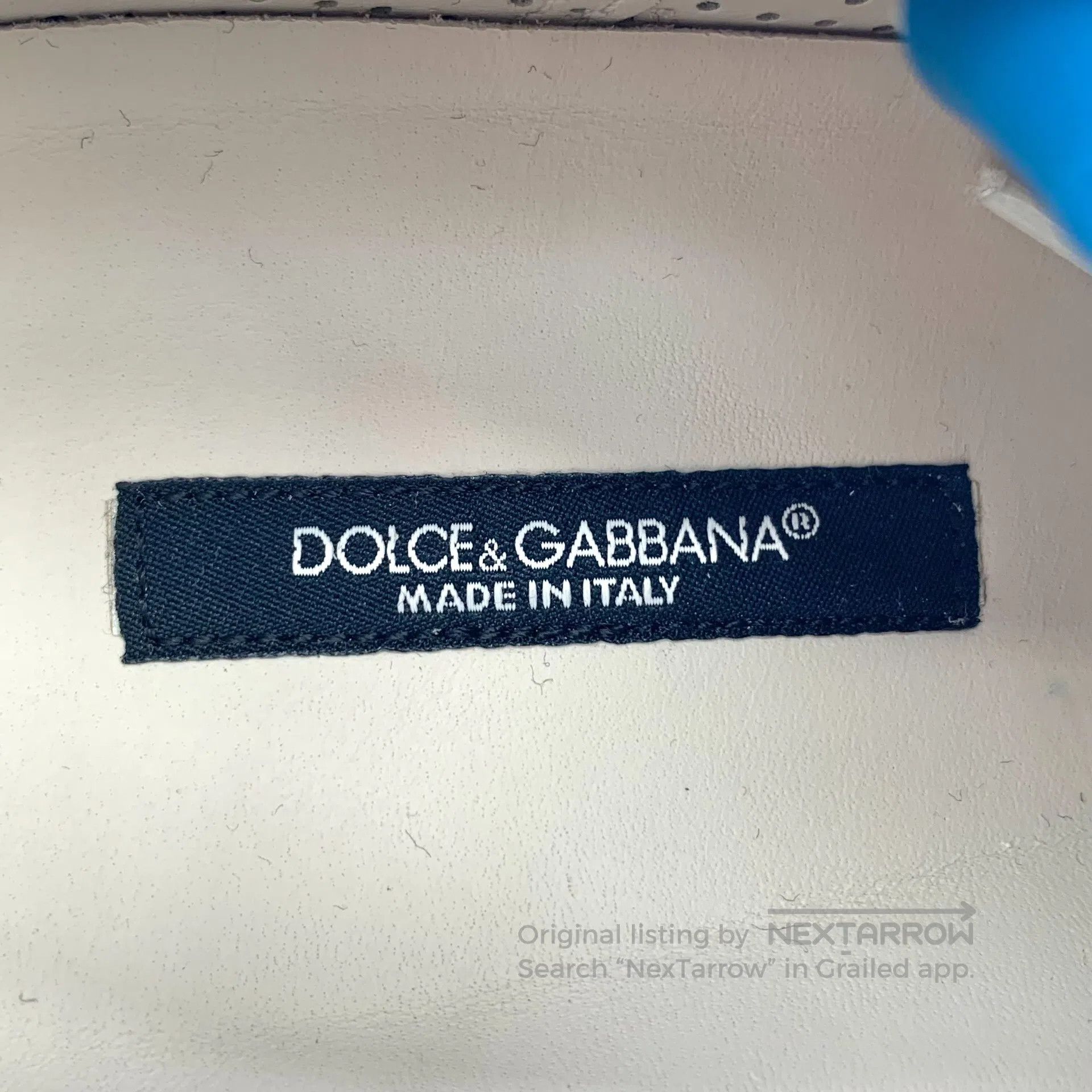 Dolce & Gabbana Dolce Gabbana Navy blue mesh leather lace-up casual flat s Size US 7 / EU 40 - 7 Thumbnail