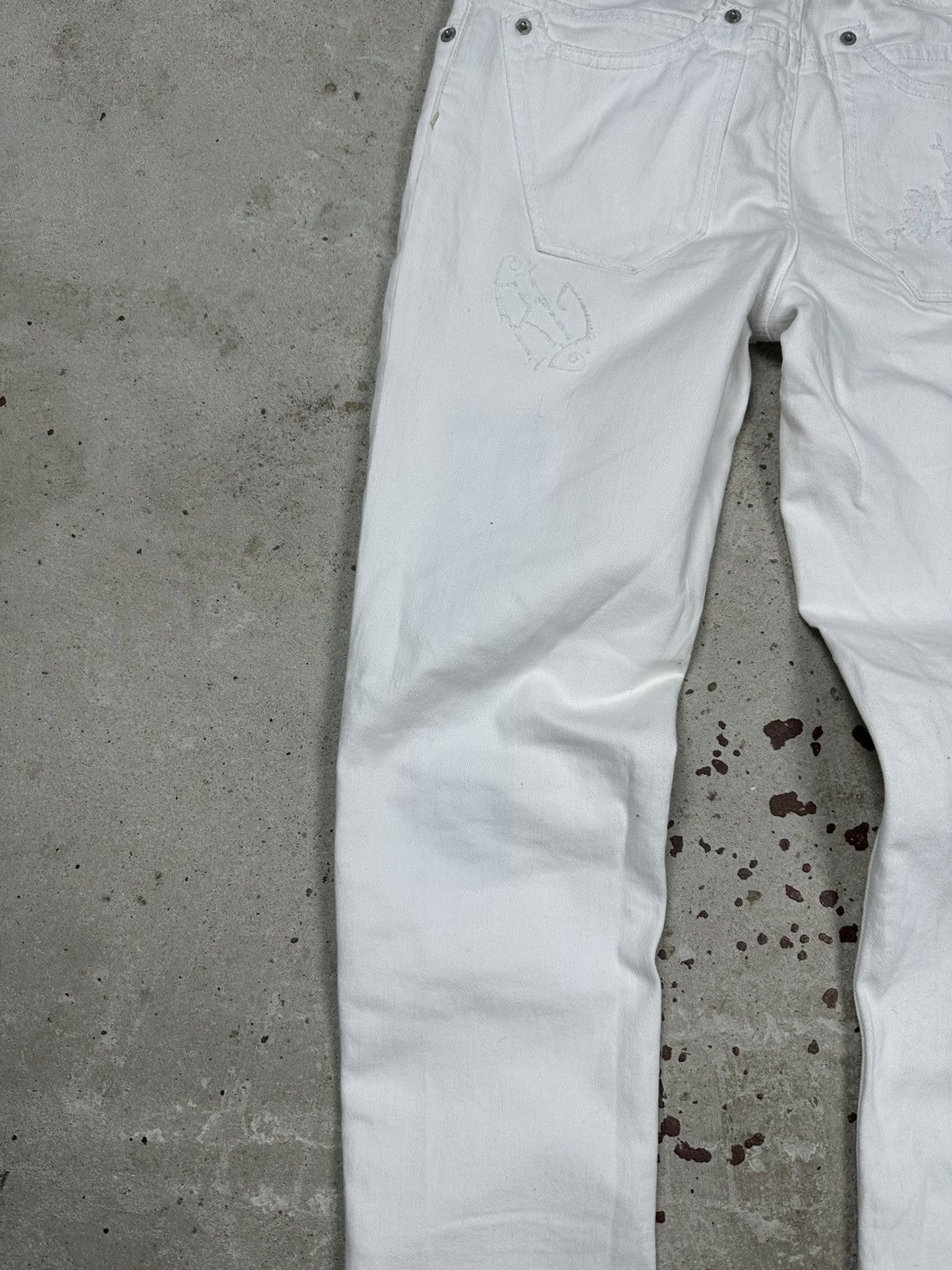 Polo Ralph Lauren × Vintage Vintage Y2K Ralph Lauren Reworked Patched Denim Pants Jeans Size US 27 - 15 Thumbnail