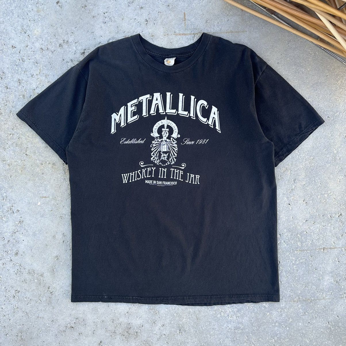 Other Vintage 2005 Metallica Whisky Parody Graphic Band Tour Tee Size US L / EU 52-54 / 3 - 2 Thumbnail