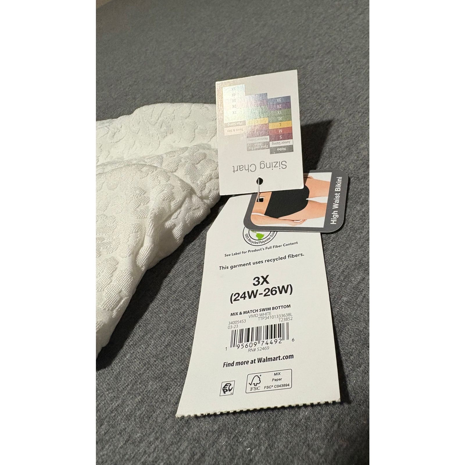 Other Time & Tru | Plus Size High Waist Bikini Bottoms | NWT | 3X Size 3XL / US 20-22 - 2 Thumbnail