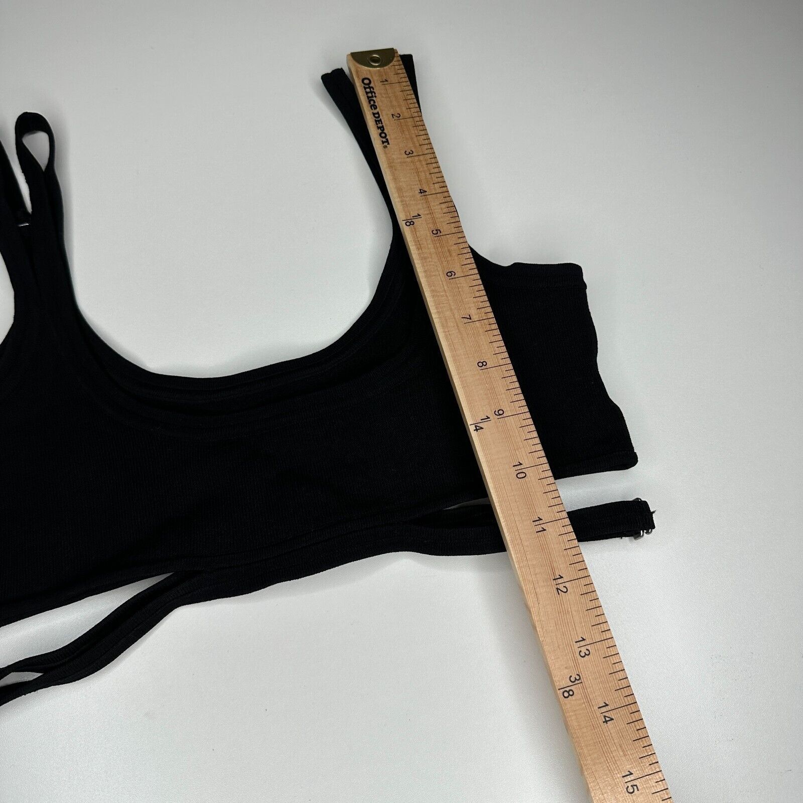 Dion Lee Dion Lee Black Strappy Crop Tank Double Strap Cutouts XS Size XS / US 0-2 / IT 36-38 - 11 Thumbnail