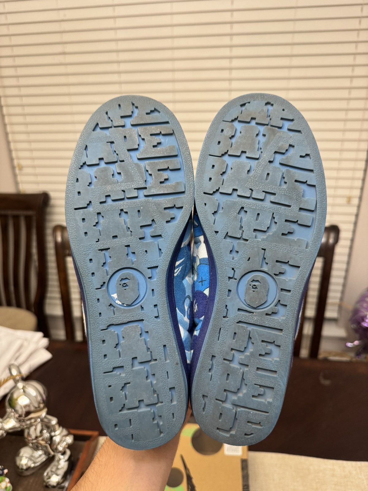 Bape × Kaws Kaws Ultra Skull Sta Sneakers Bape Sta Abc Camo Blue Size US 9.5 / EU 42-43 - 9 Thumbnail