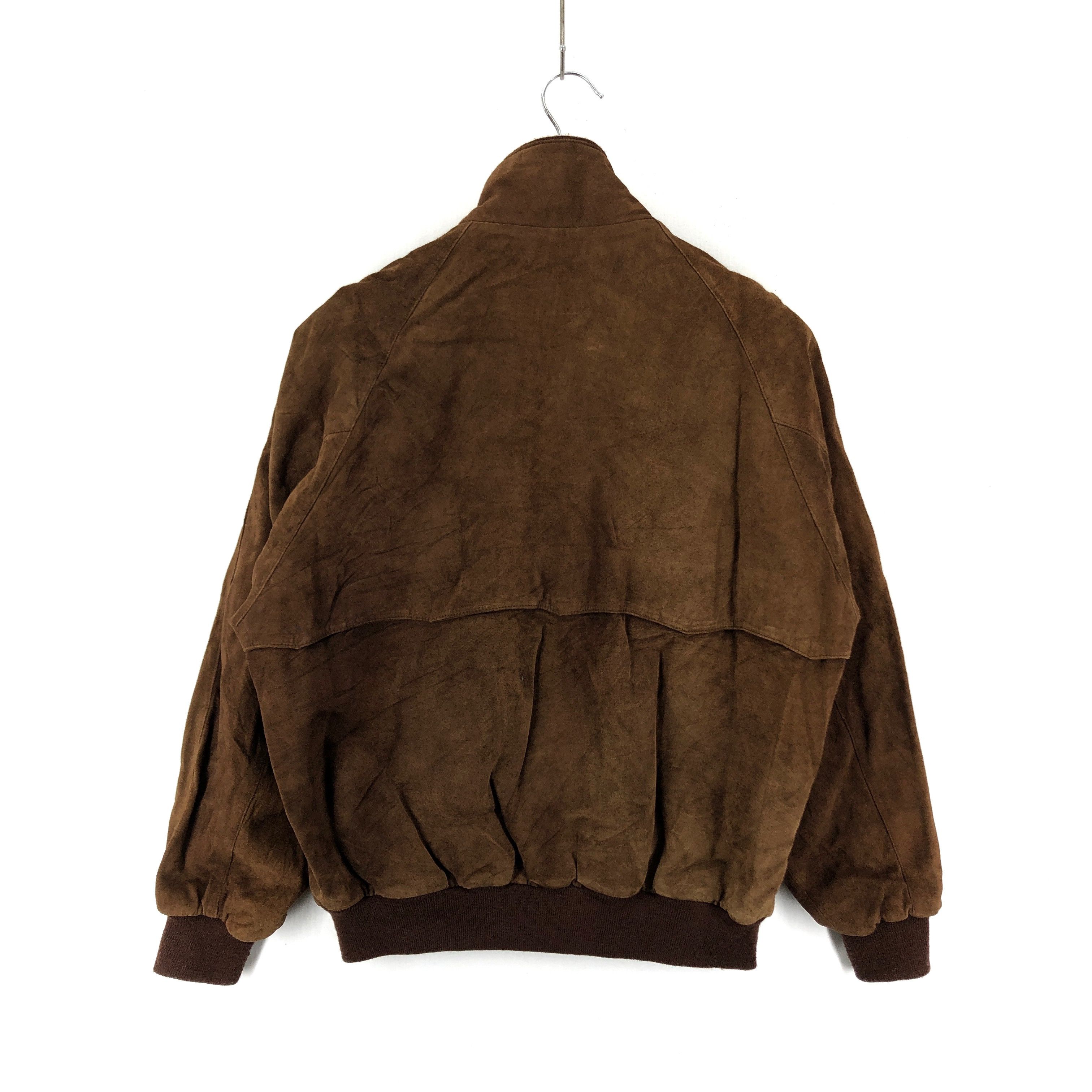 Beverly Hills Polo Club BHPC Faded Brown Suede Leather Jacket #2022-69 Size US L / EU 52-54 / 3 - 8 Thumbnail