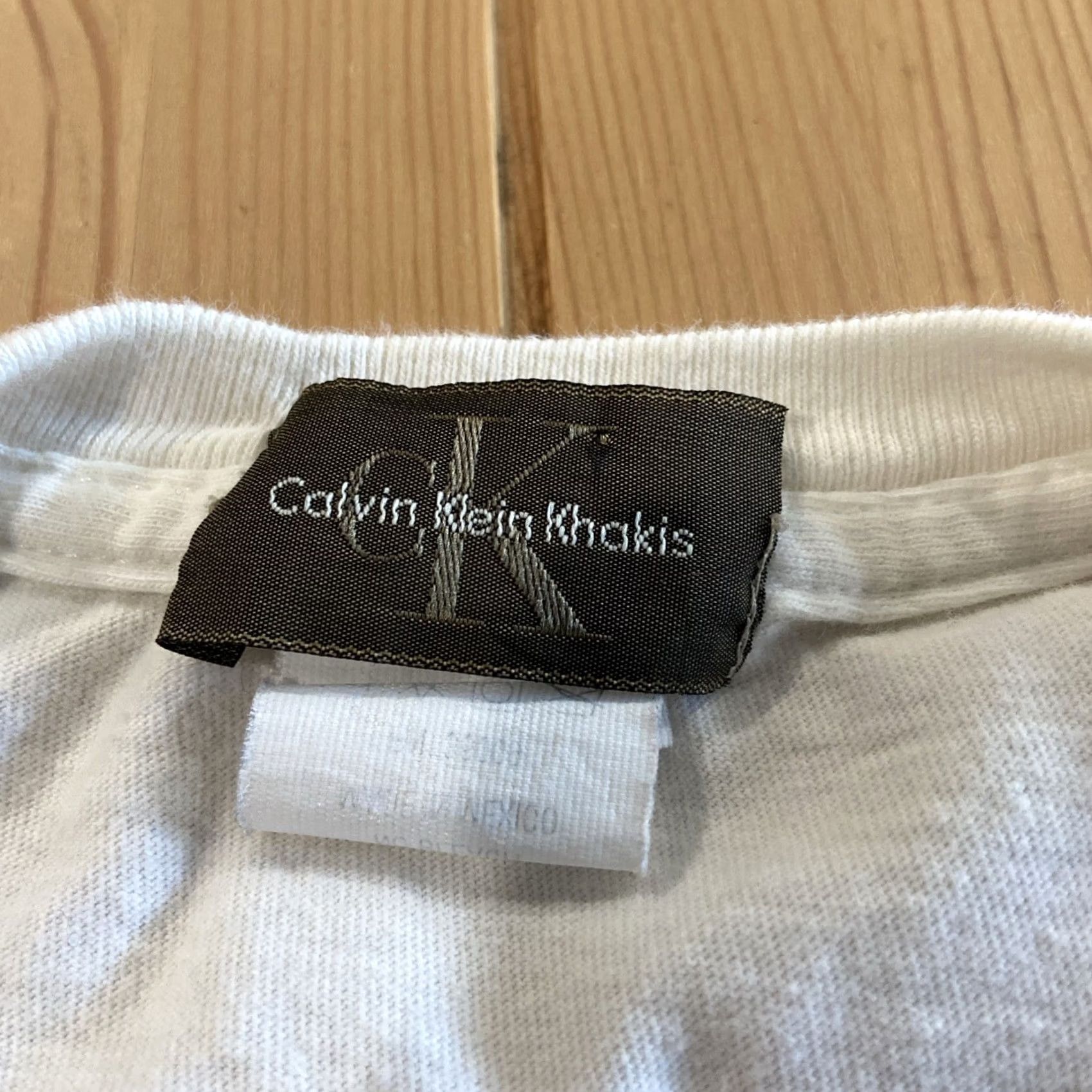 Calvin Klein Calvin Klein T-Shirt Crew Neck Short Sleeve Large White Logo Relaxed Fit Men UVTG? Size US L / EU 52-54 / 3 - 3 Thumbnail