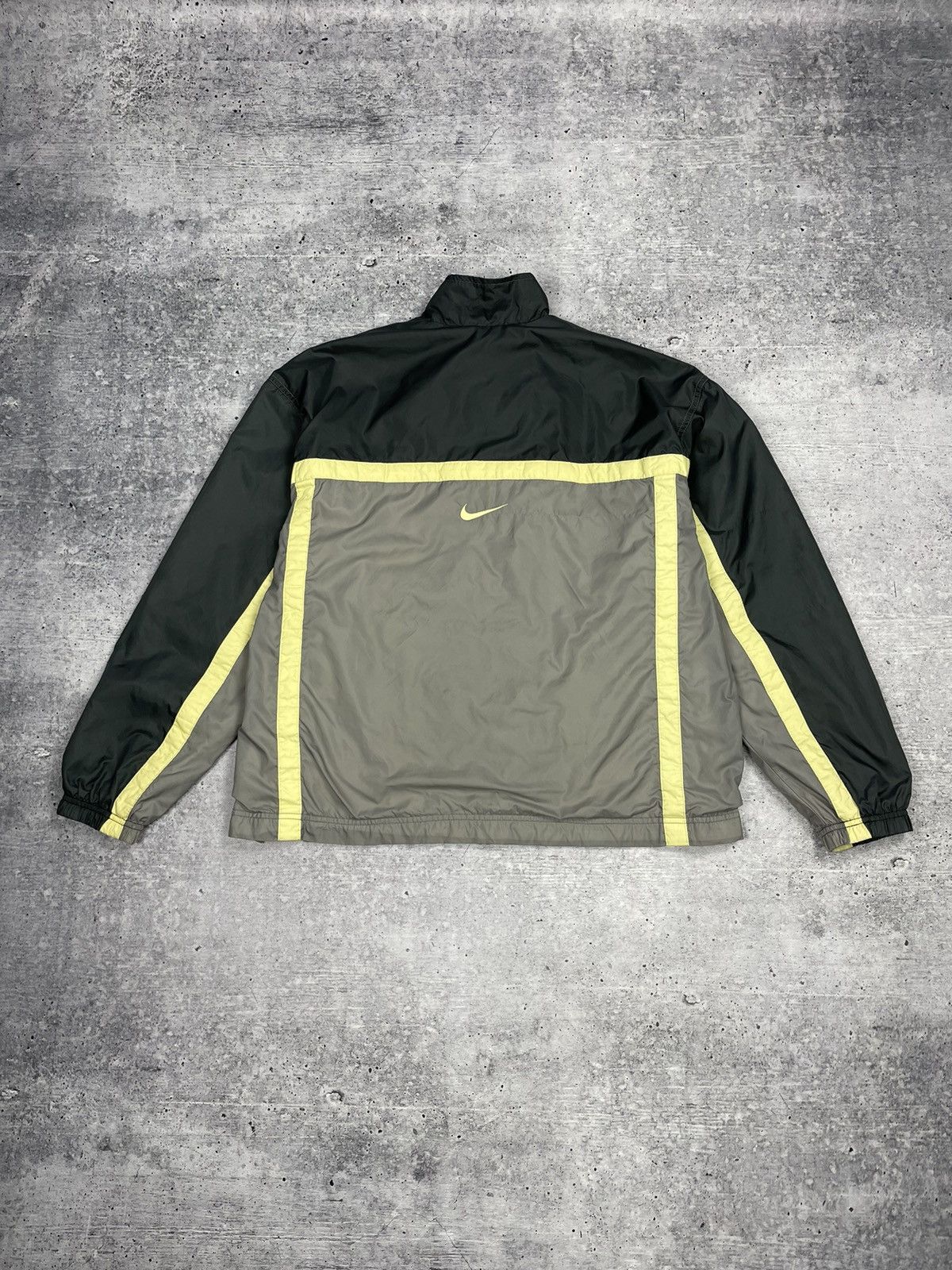 Nike × Vintage Vintage Nike 90’s Y2K Style Drill Nylon Big Back Logo Bomber Size US S / EU 44-46 / 1 - 14 Thumbnail
