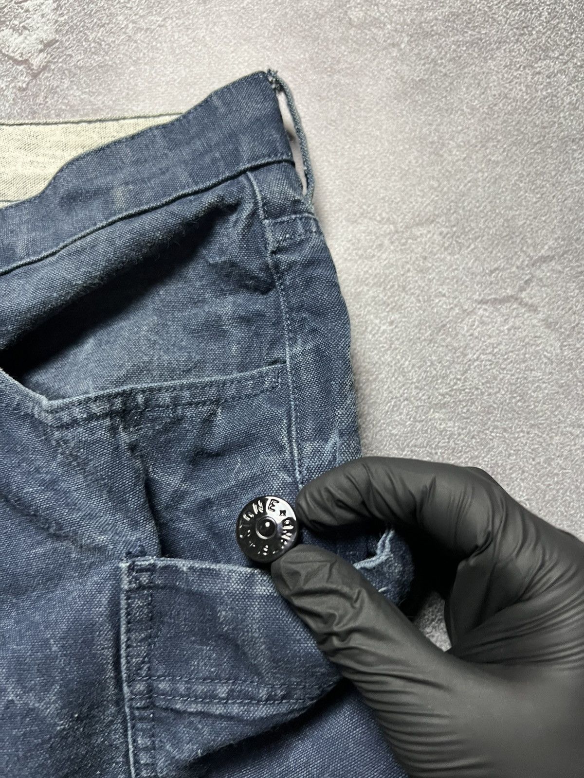 Stone Island Vintage Stone Island Jeans Pants Cargo Washed Patch Program Size US 31 - 8 Thumbnail