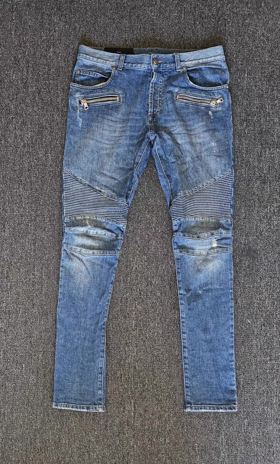 Balmain Balmain men's biker jeans, Size US 36 / EU 52 - 1 Thumbnail