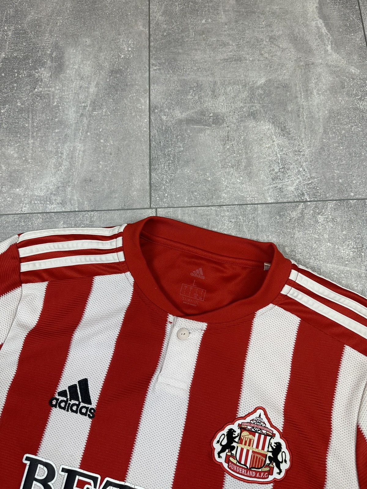 Vintage Adidas Sunderland Home Soccer Jersey Size US L / EU 52-54 / 3 - 5 Thumbnail
