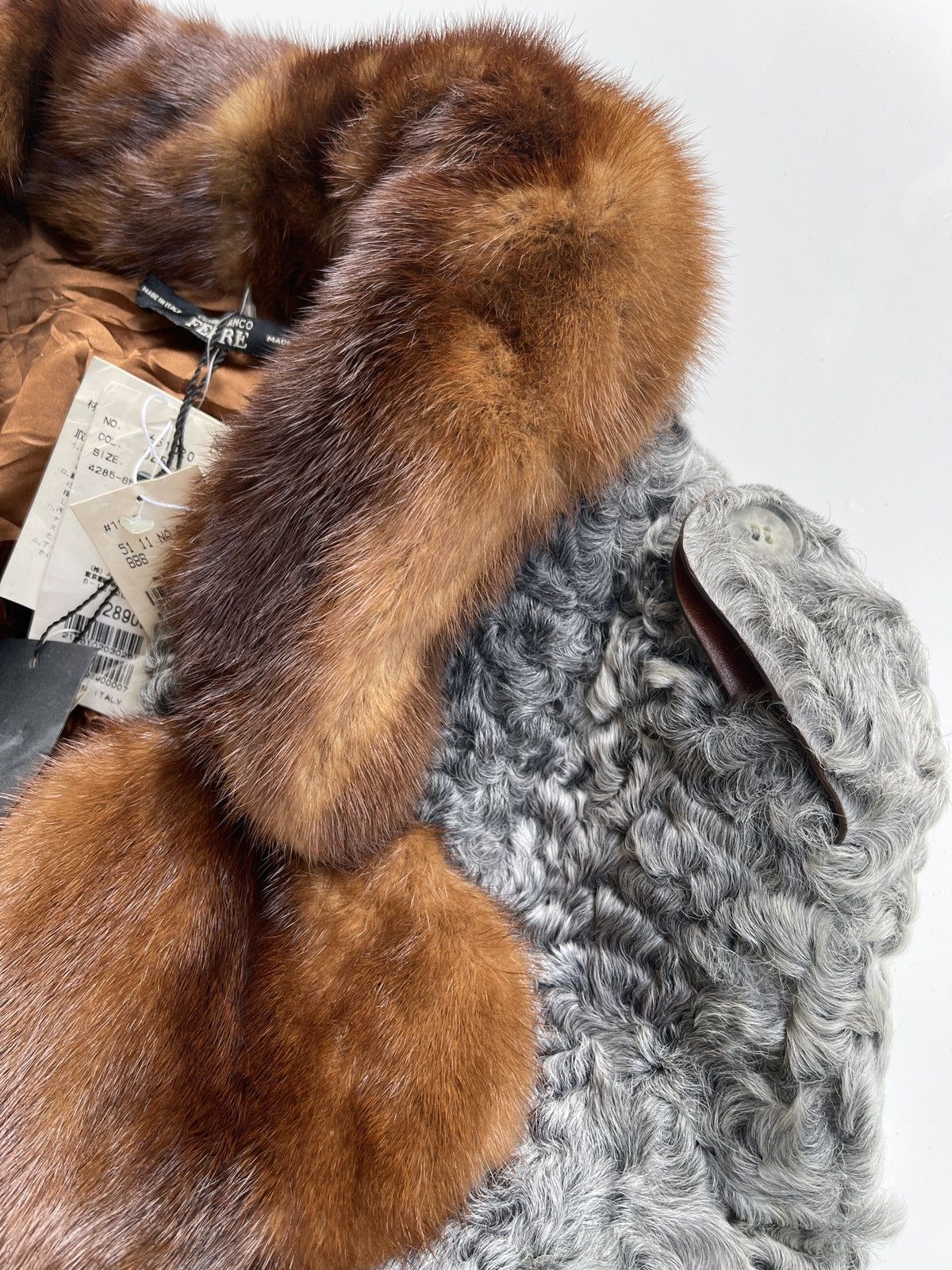 Gianfranco Ferre Luxury Curly Fur 100% Pelle Leather Size M / US 6-8 / IT 42-44 - 5 Thumbnail