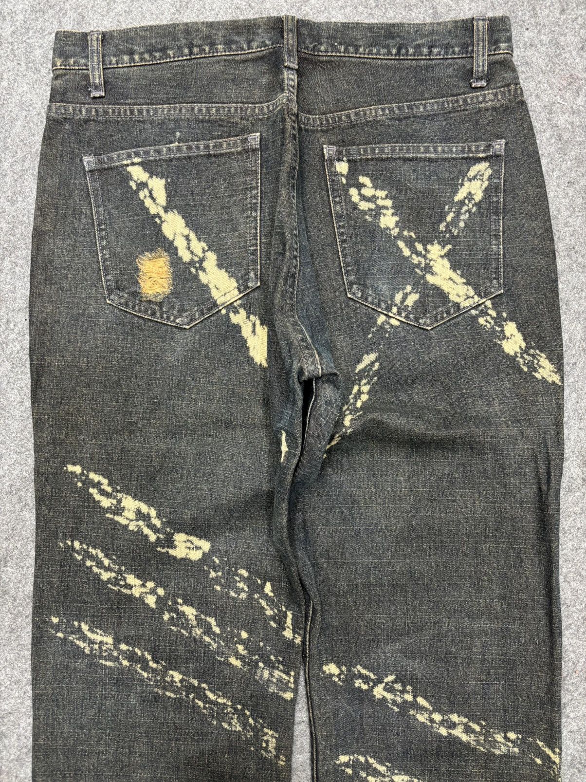 Designer 💥MODERM Samurai Slash MudWash Rusty Distressed Denim F675 Size US 32 / EU 48 - 20 Thumbnail