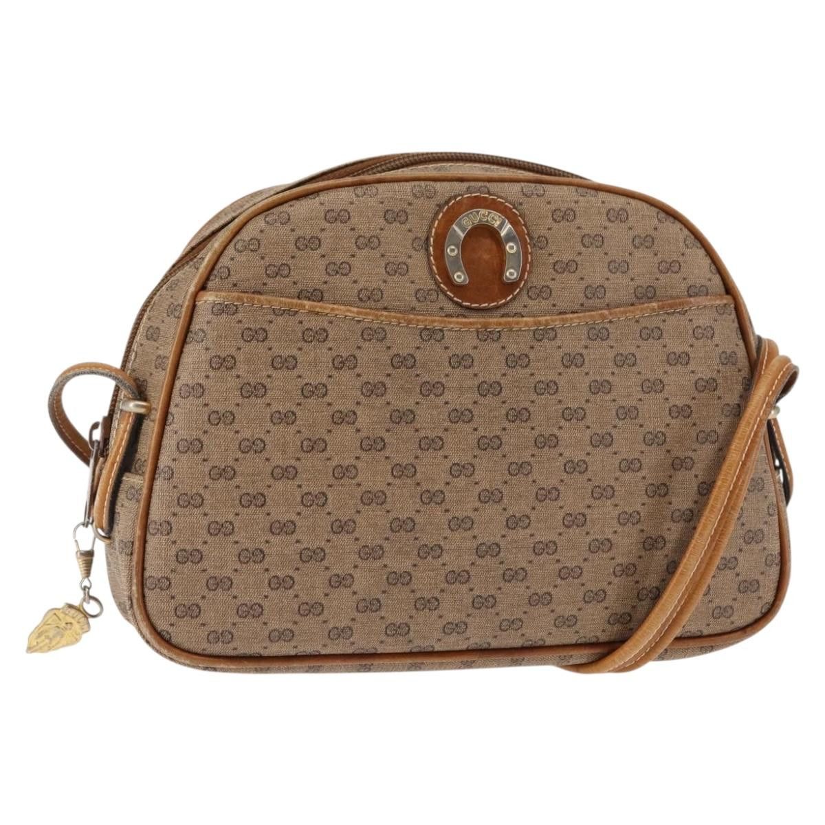 Gucci GUCCI Micro GG Supreme Shoulder Bag Pvc Beige Gold Size ONE SIZE - 1 Thumbnail