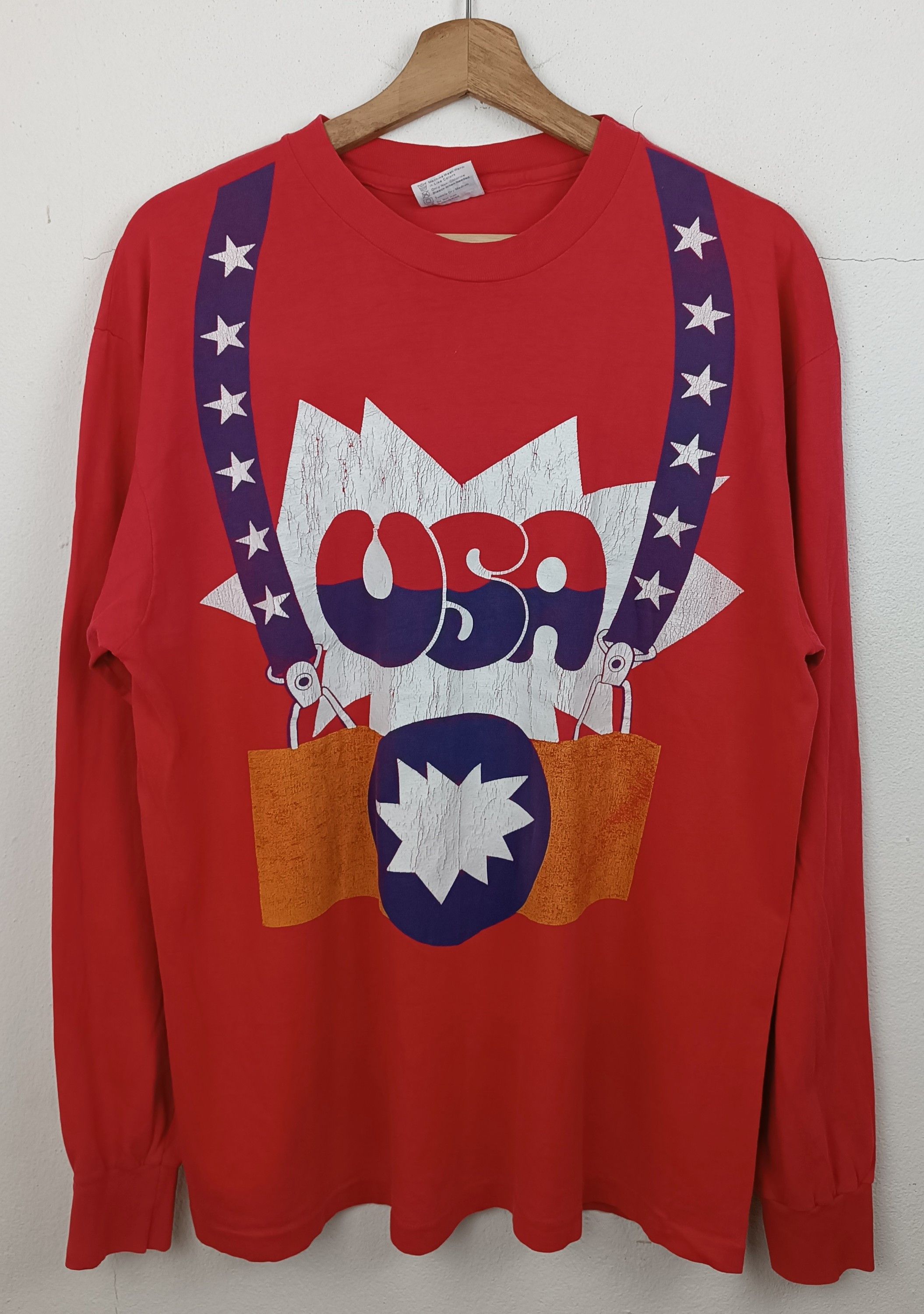 Vintage VINTAGE 80'S TEAM USA SPORTS OLYMPIC MOVIE FUNNY TEE Size US L / EU 52-54 / 3 - 3 Thumbnail