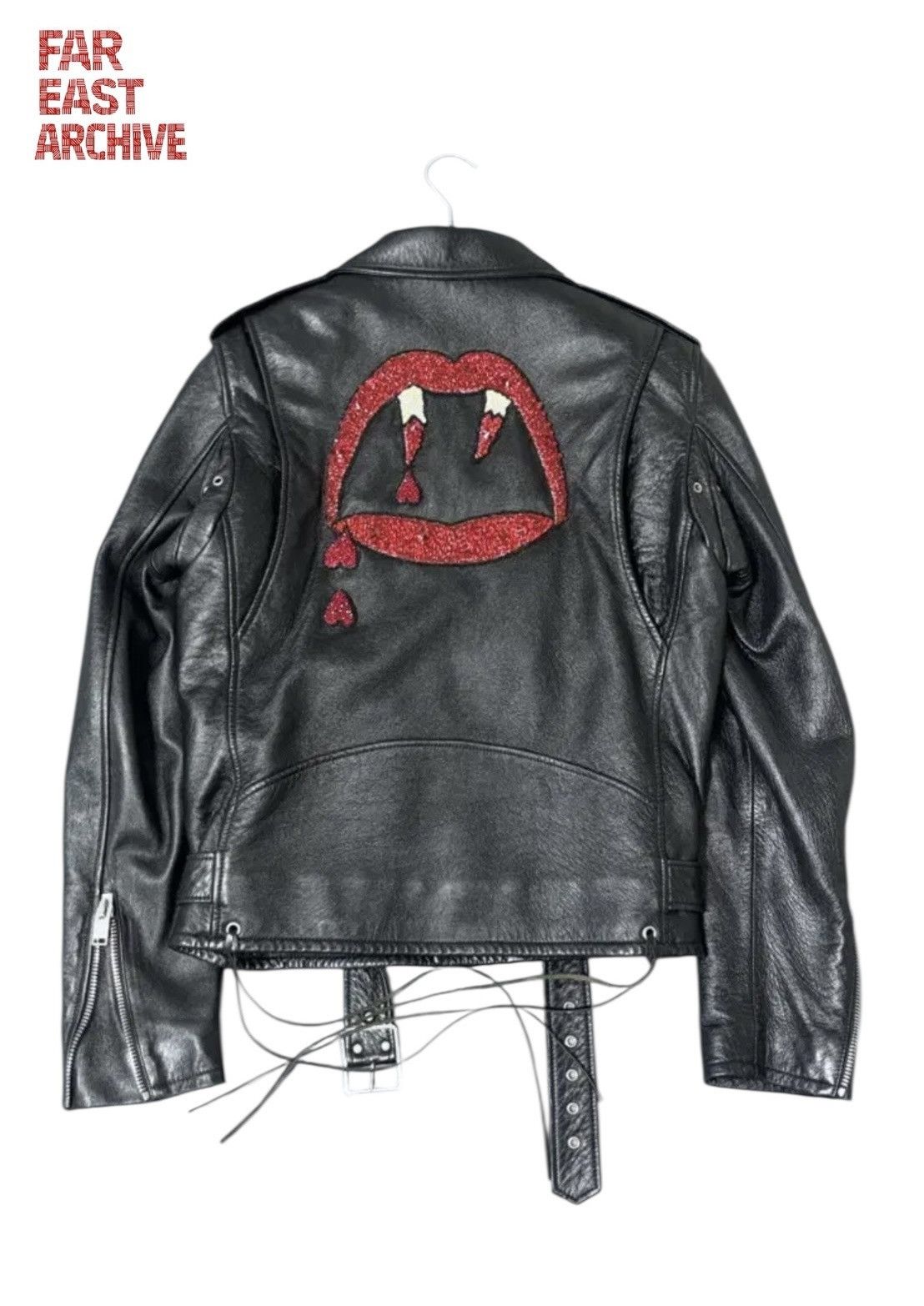 Saint Laurent Paris saint laurent “blood luster” leather jacket