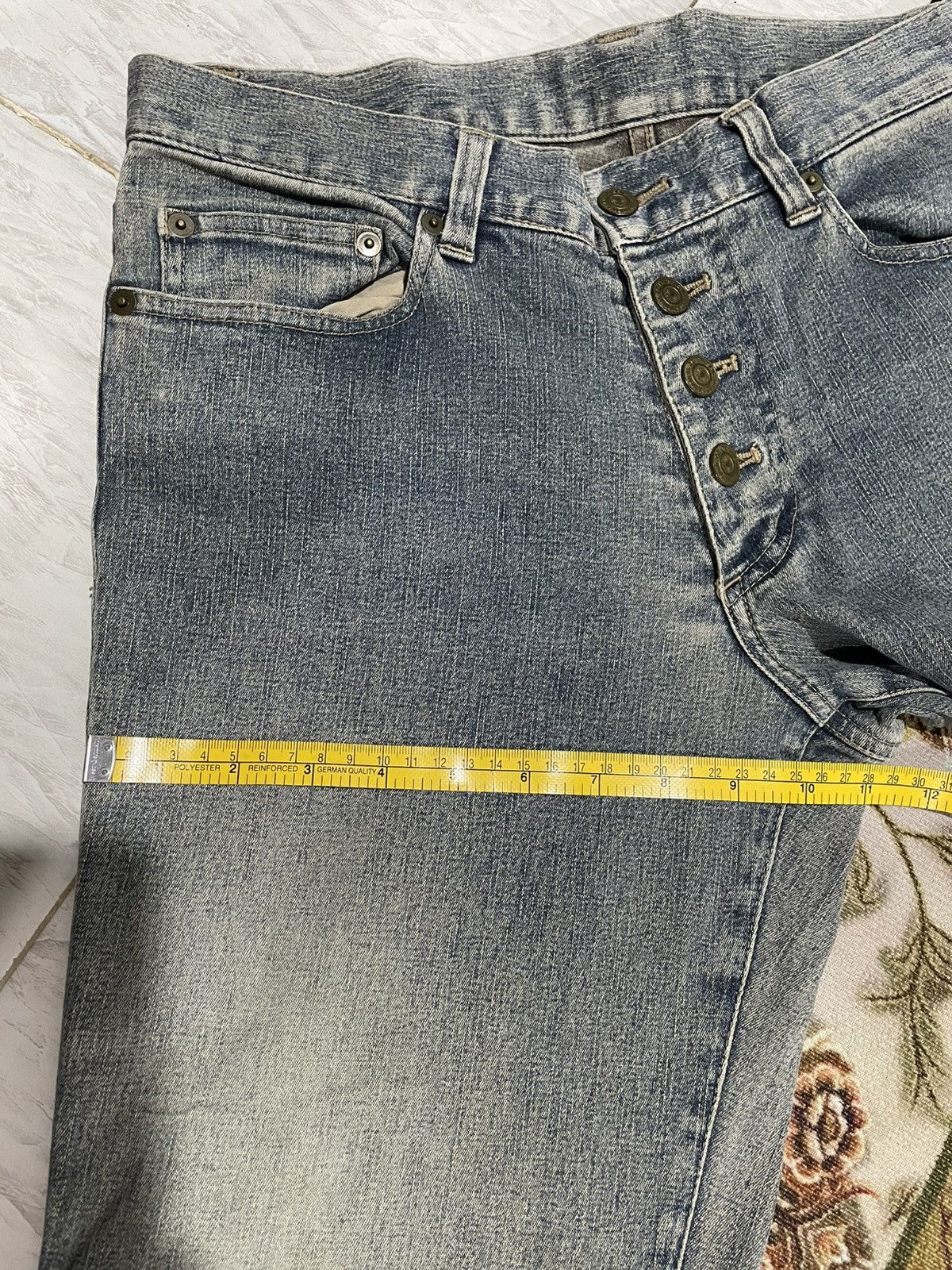 If Six Was Nine × Le Grande Bleu (L.G.B.) × Tornado Mart Vintage Tornado Mart Tribal Denim Pants Size US 31 - 12 Thumbnail