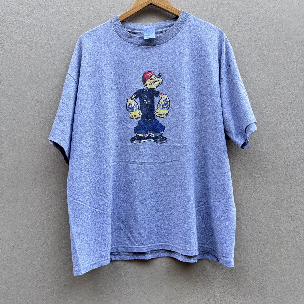 Vintage Vintage pop eye parody punk y2k tee Size US XL / EU 56 / 4 - 1 Thumbnail