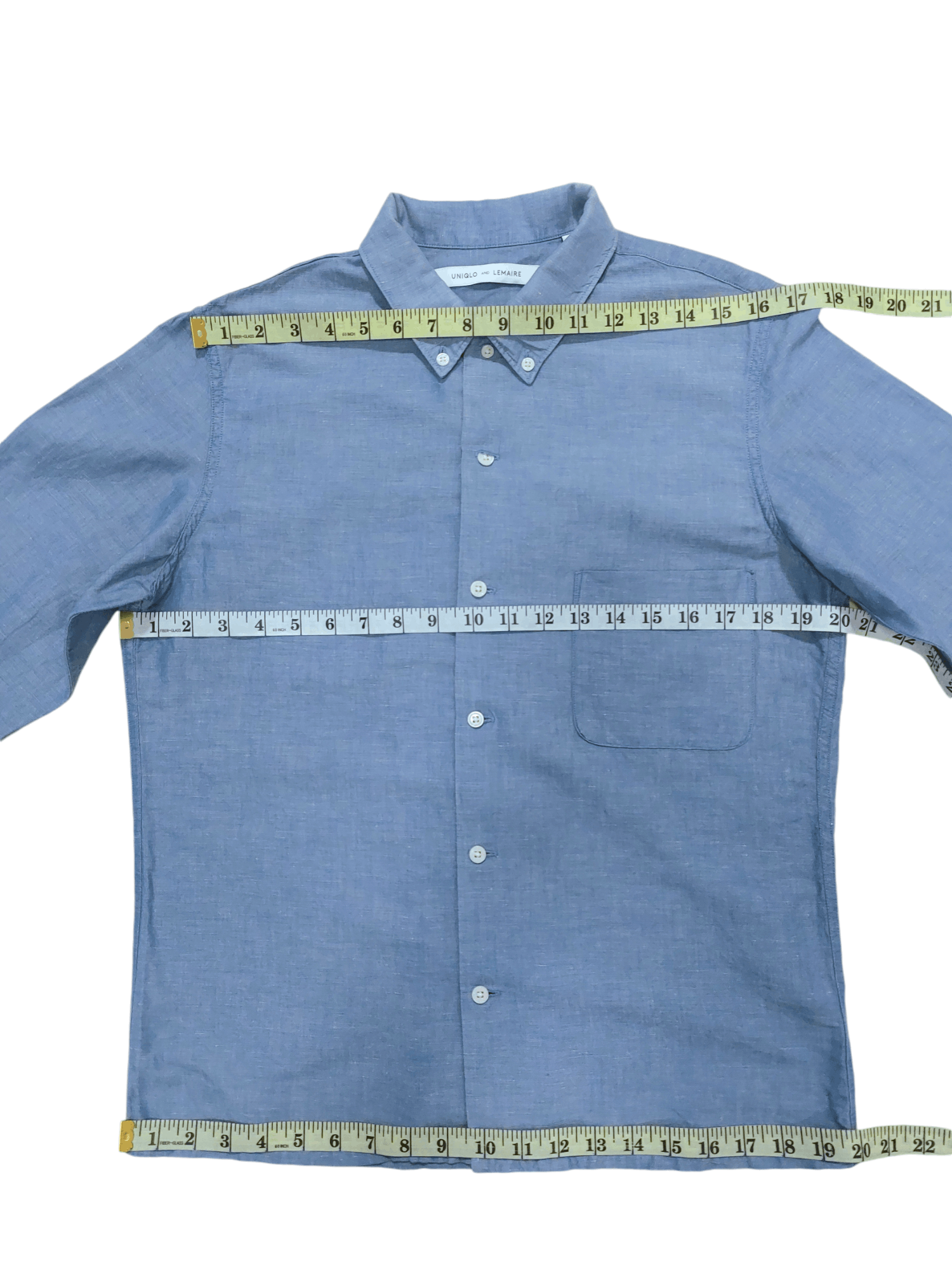 Lemaire Uniqlo X Lemaire Linen Blend Chambray Shirt Size US M / EU 48-50 / 2 - 7 Thumbnail