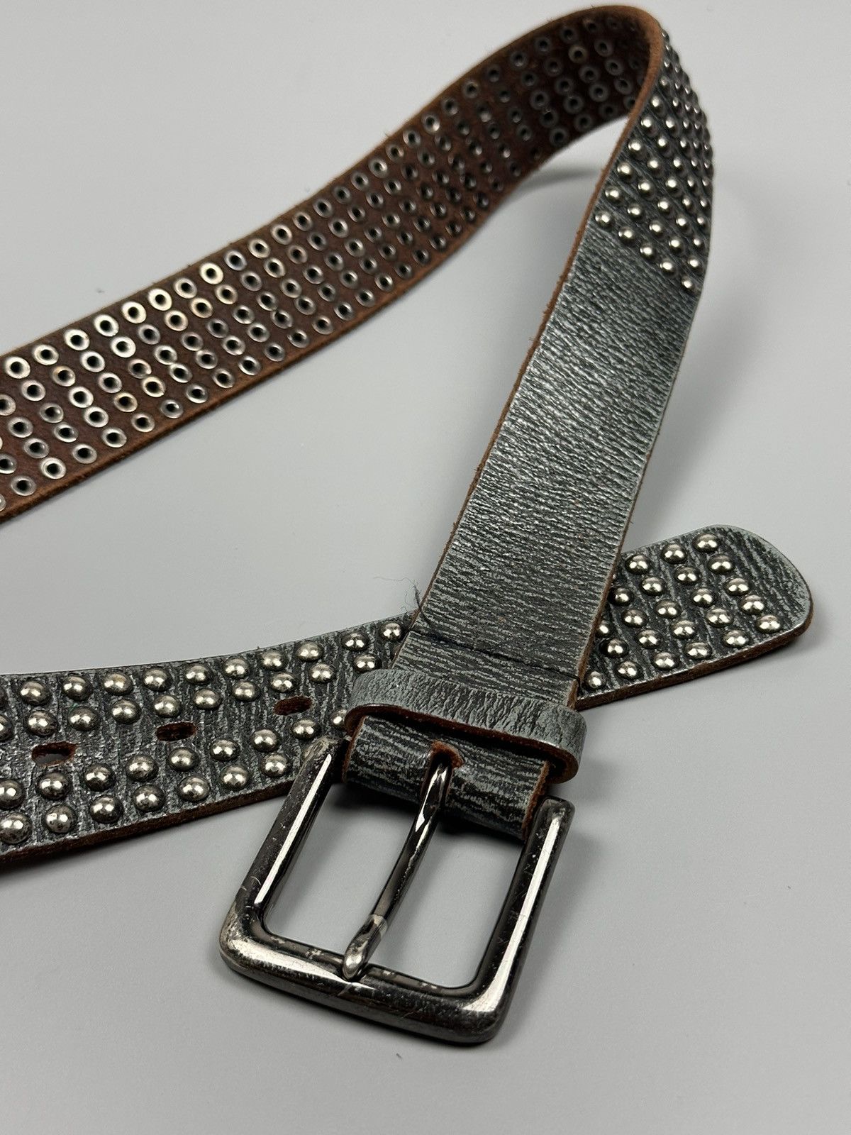 Boycott × Vintage Vintage Boycott Multi Studded Leather Belts Size 34 - 2 Thumbnail