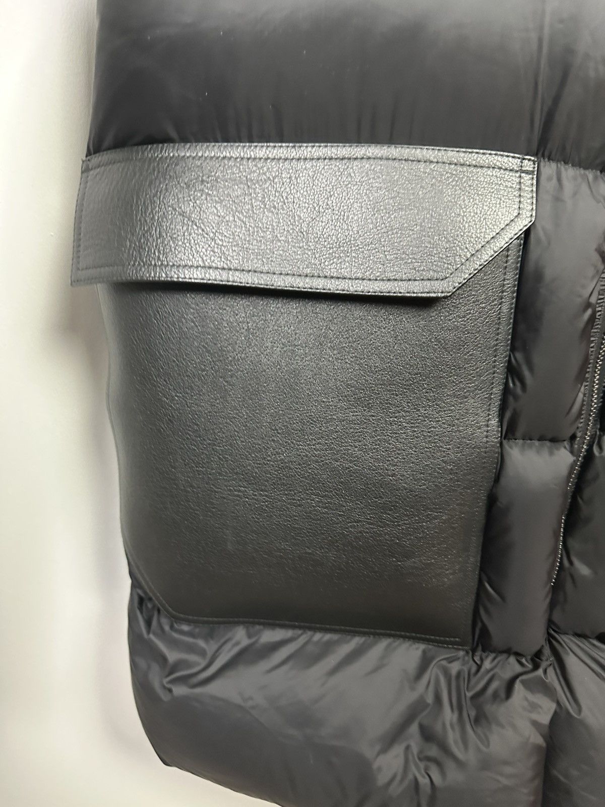 Rick Owens FW17 ‘GLITTER’ Leather Pocket Puffer Jacket Size US M / EU 48-50 / 2 - 4 Thumbnail