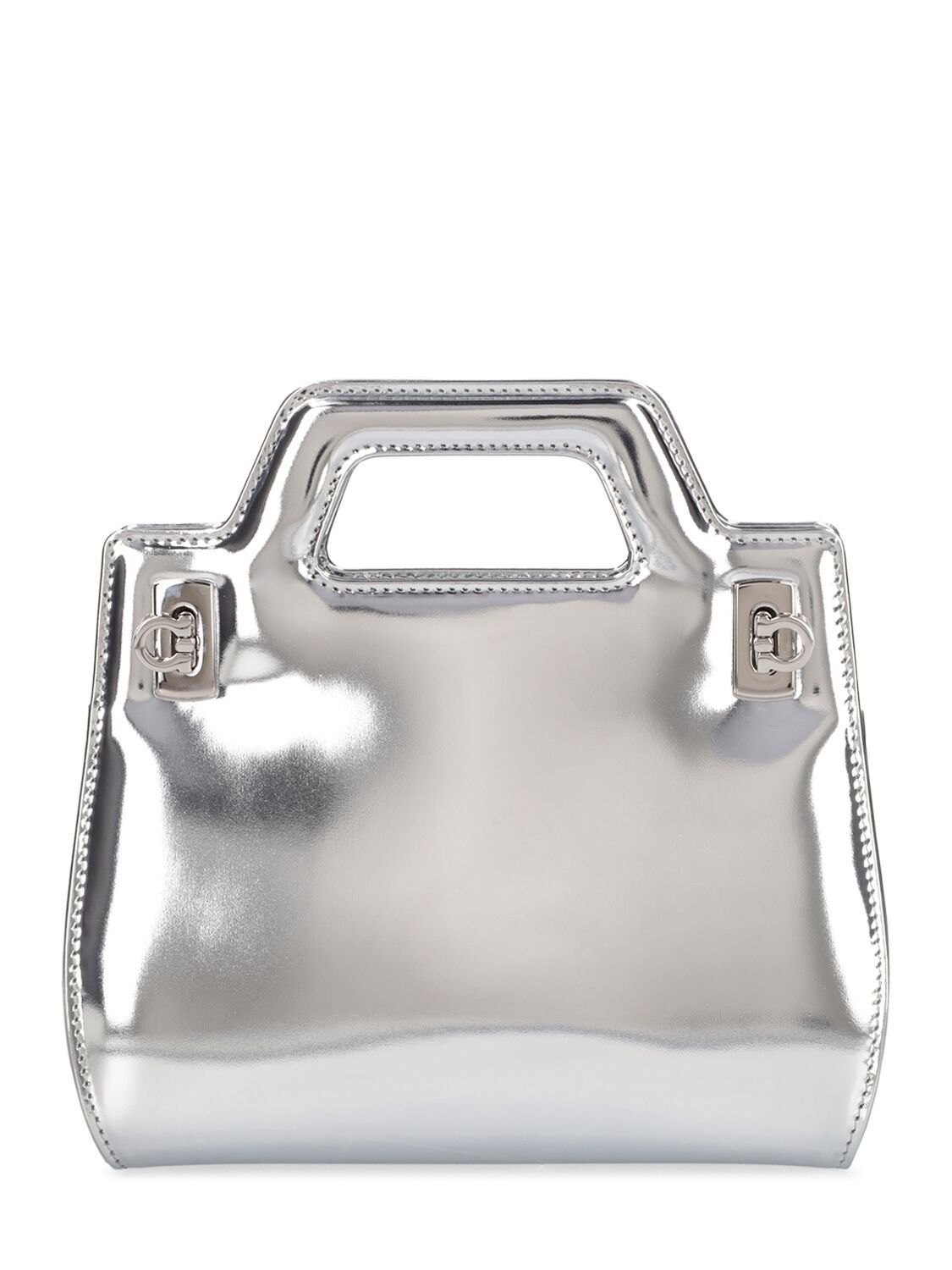 Salvatore Ferragamo o1s1rm0924 Size: OS / Wanda Mini Bag in Silver Size ONE SIZE - 1 Thumbnail
