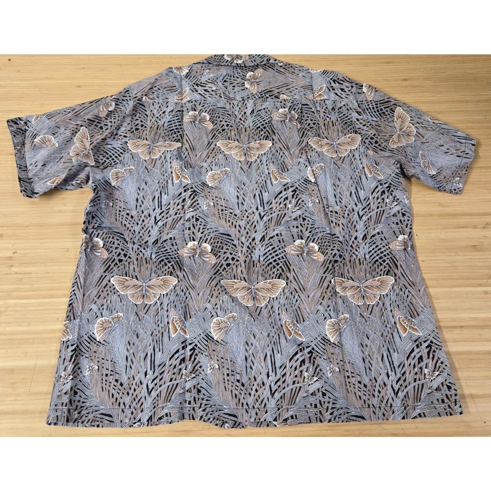 Vintage Kapaia Stitchery Hawaiian Shirt Mens Large Aloha Butterfly Camp Collar Size US XL / EU 56 / 4 - 5 Thumbnail