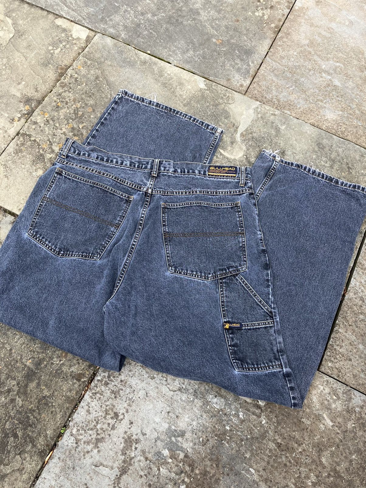 Bullhead Denim Co. Vintage Y2K Bullhead Denim Wide Leg Carpenter Jeans Size US 38 / EU 54 - 6 Thumbnail
