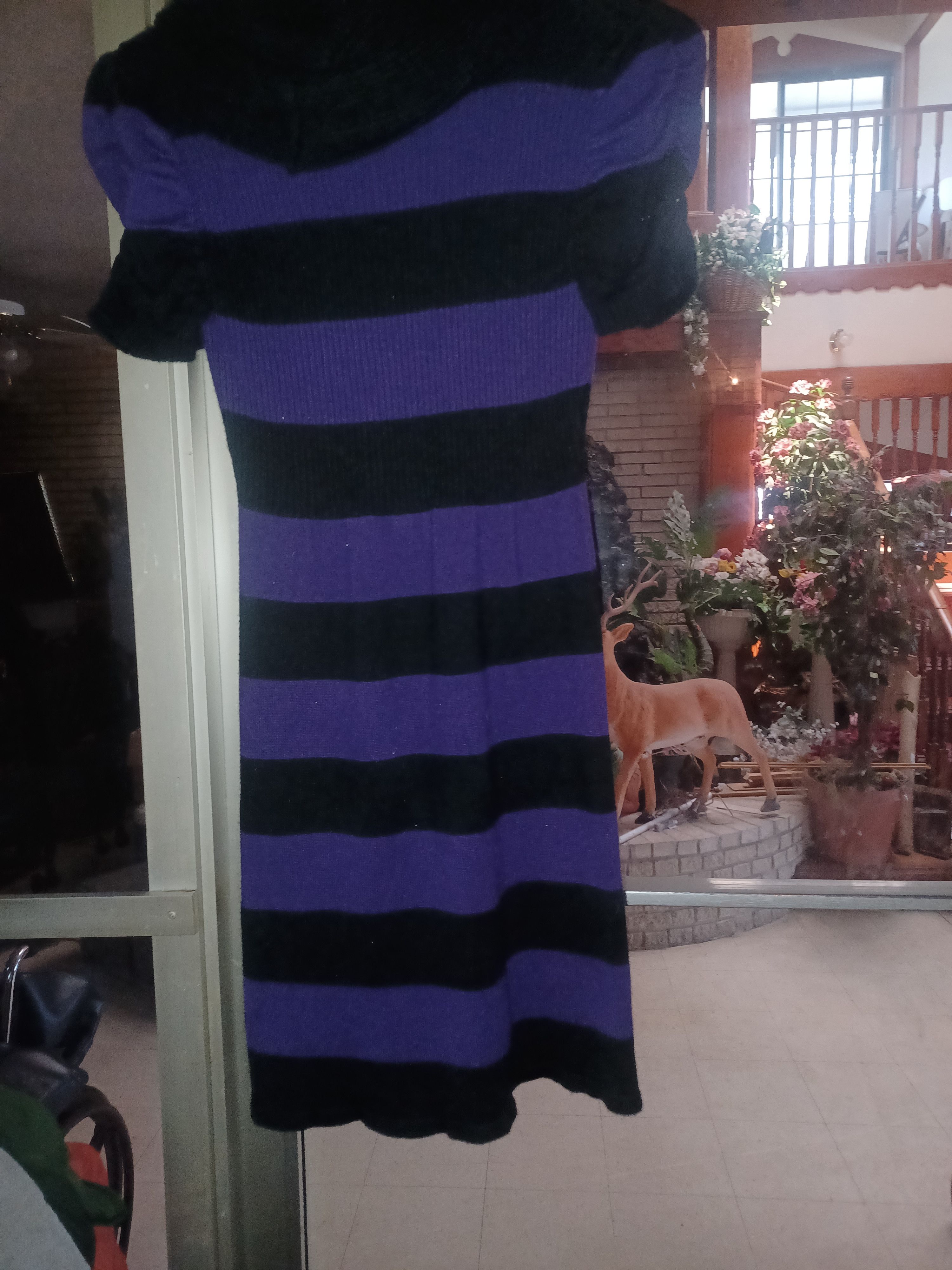 Other Takeout Junior Women's Sweater Dress SZ Small Purple & Black Size S / US 4 / IT 40 - 3 Thumbnail