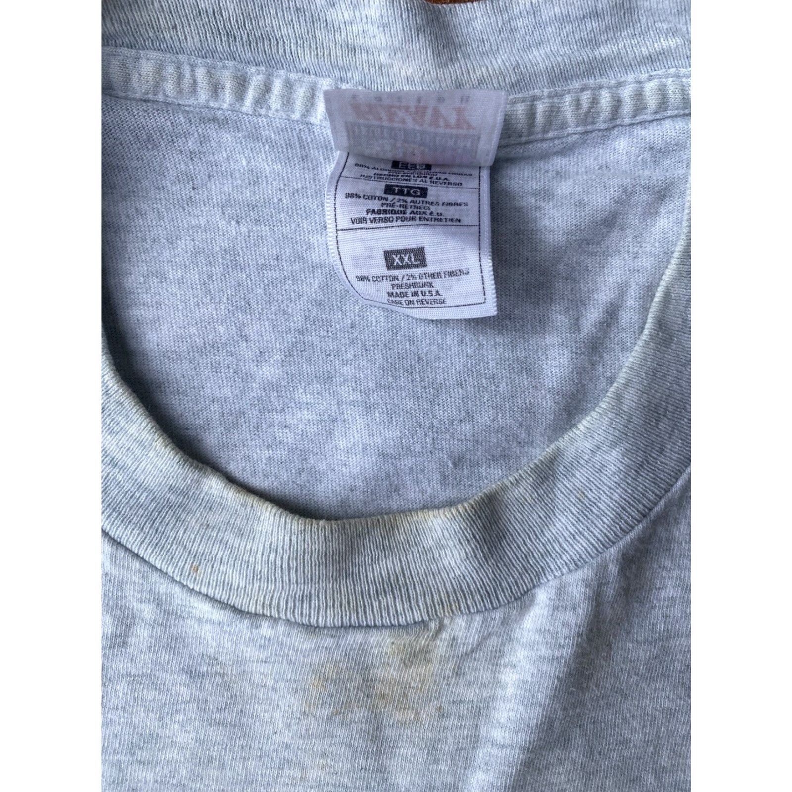 Tultex VINTAGE Hang Loose Hawaii T-Shirt 2XL Gray Regular Men's Skater Tultex Cotton Logo 90s Surfer Shirt Small Stains Size US XXL / EU 58 / 5 - 3 Thumbnail