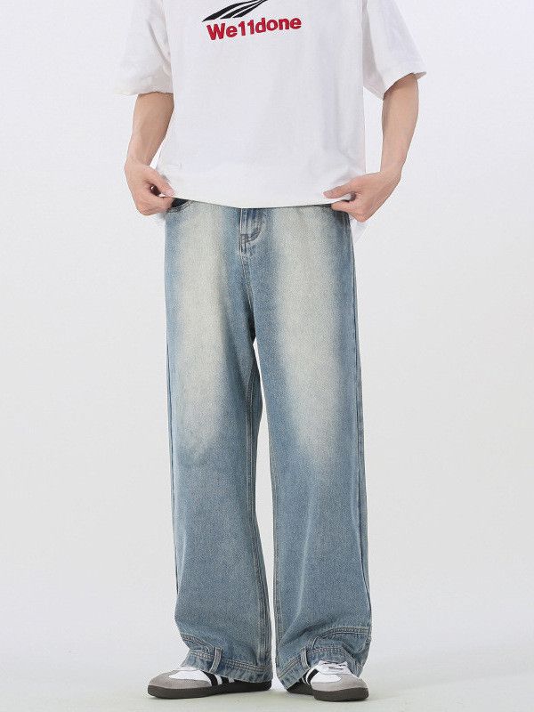Japanese Brand Men's American Retro Straight Leg Jeans Size US 32 / EU 48 - 1 Thumbnail