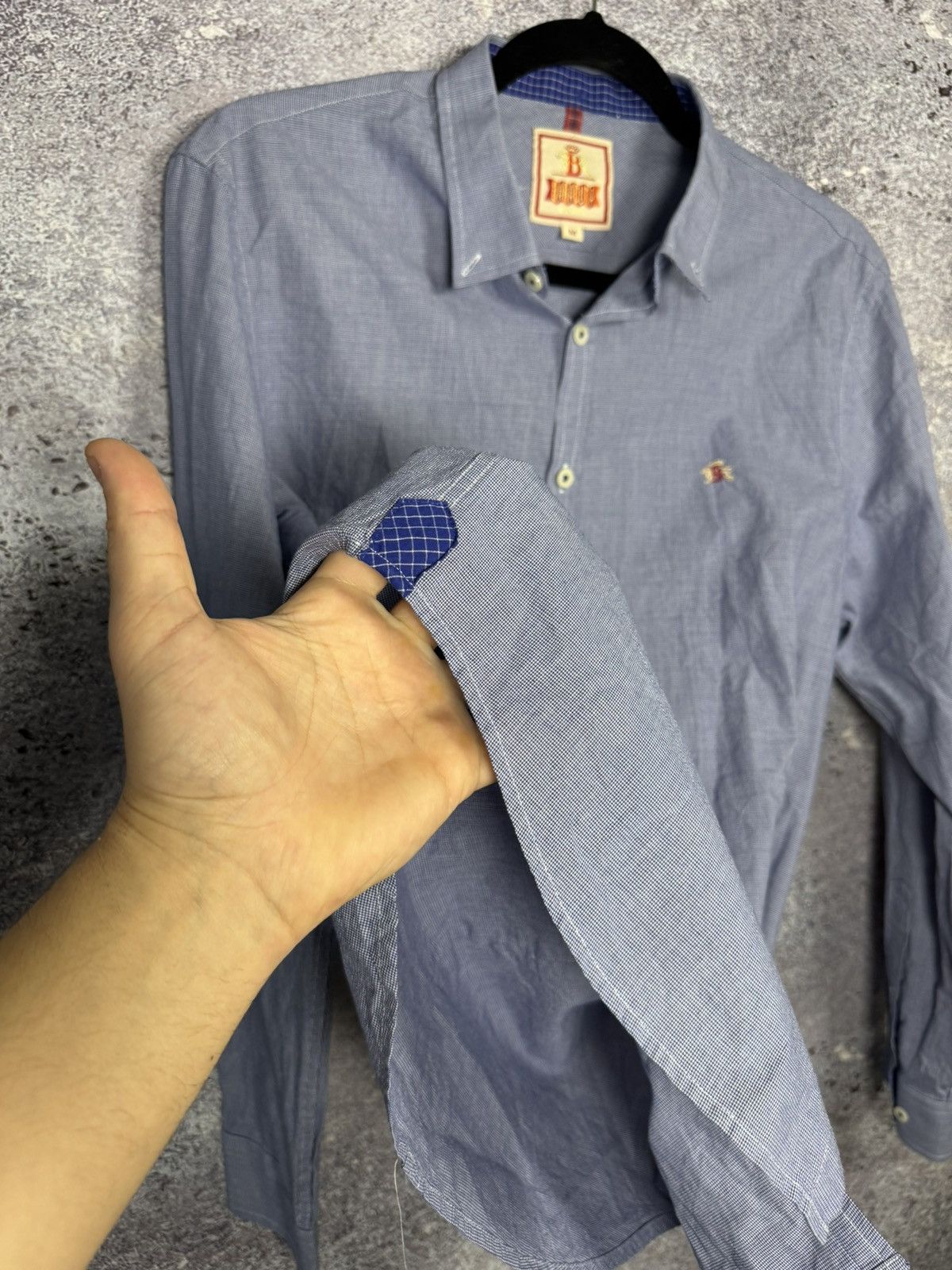 Baracuta × Vintage Baracuta Shirt Men’s Medium Blue Check Plain Mods SKA Size US M / EU 48-50 / 2 - 10 Thumbnail