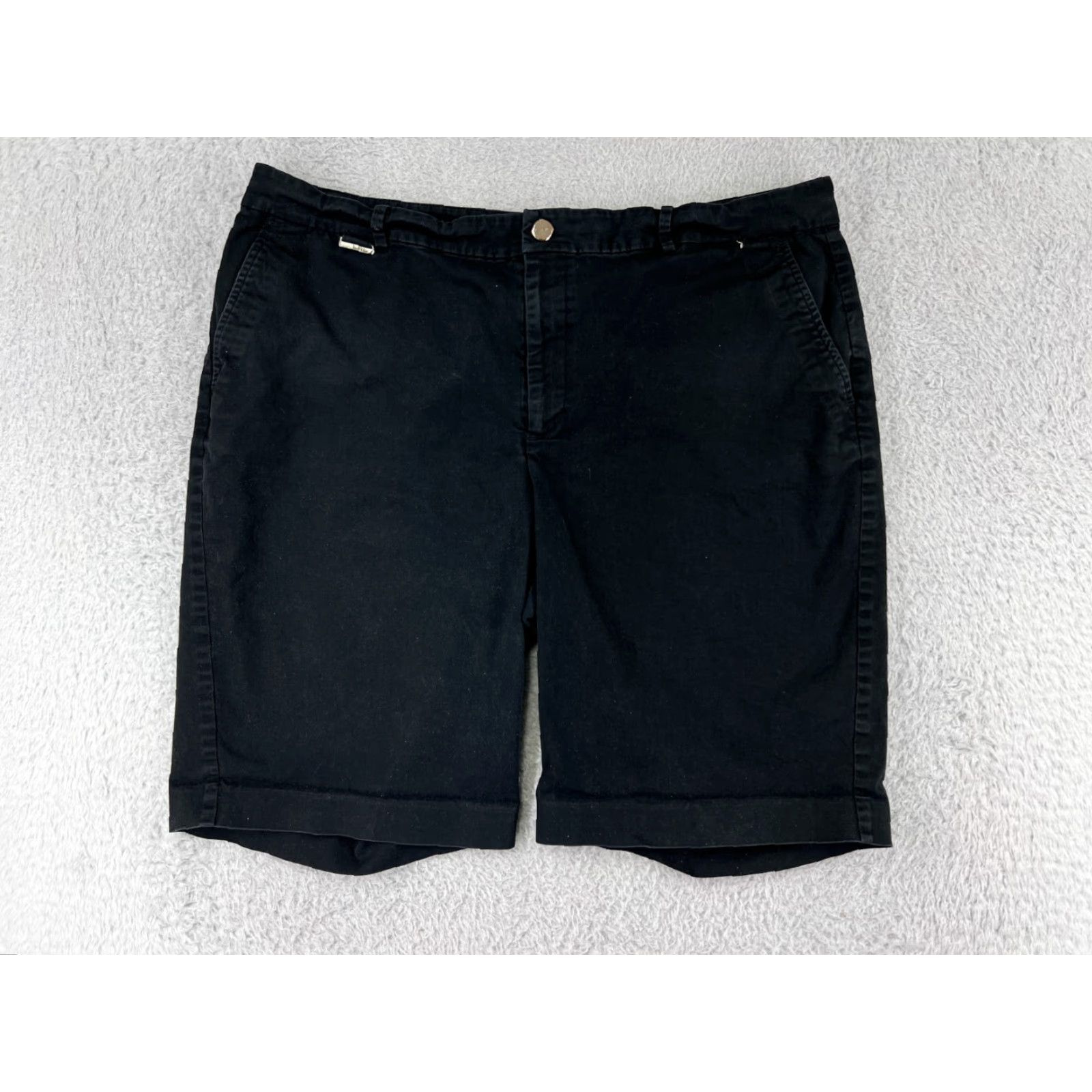 Ralph Lauren Lauren Ralph Lauren Shorts Women 16 Black LRL 100% Cotton Twill Hike Camp Size 38" / US 16 / IT 52 - 2 Thumbnail